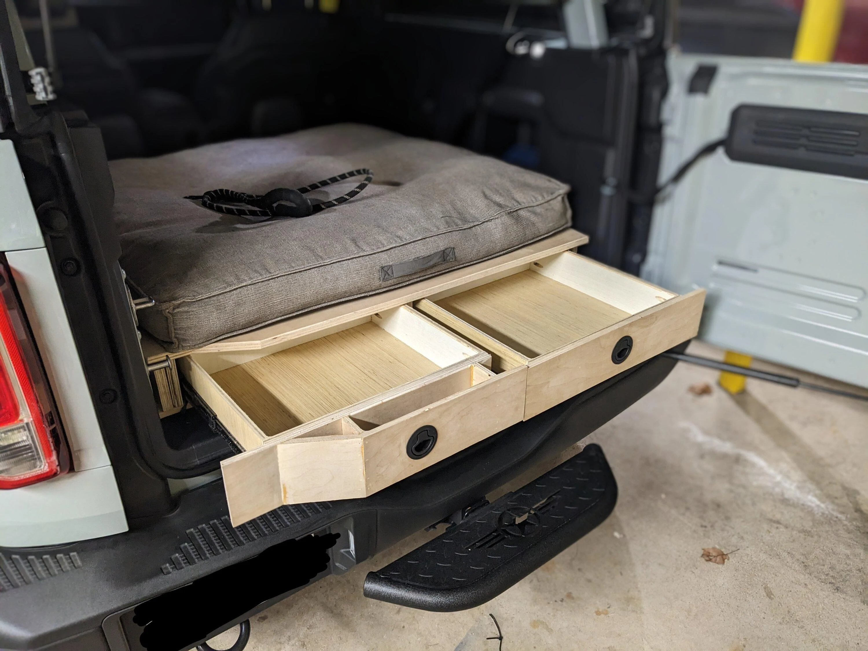 Ford Bronco Custom 2-Door Bronco Cargo Area Storage Platform w/ Drawers PXL_20230116_000051318~3