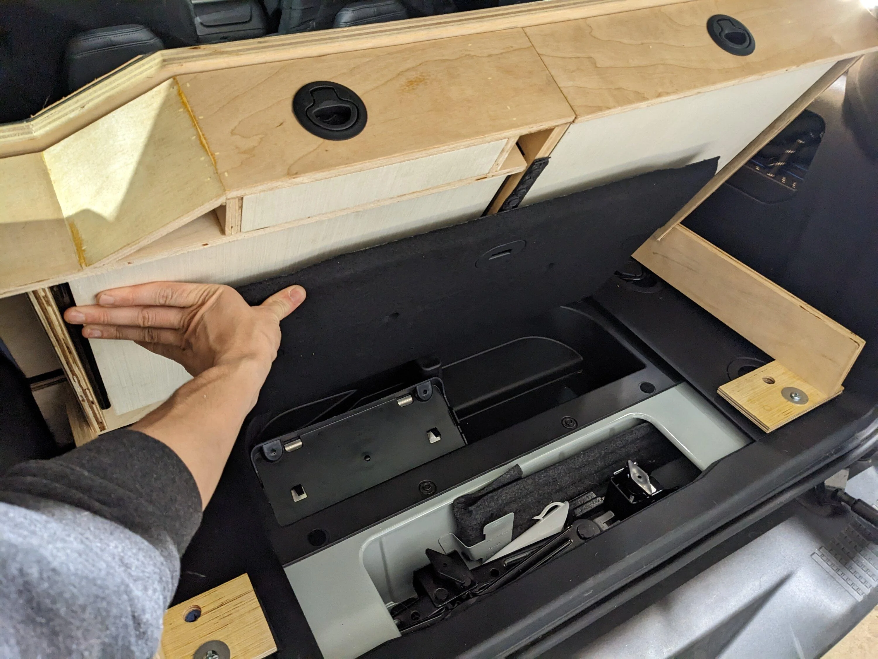Ford Bronco Custom 2-Door Bronco Cargo Area Storage Platform w/ Drawers PXL_20230320_021545936