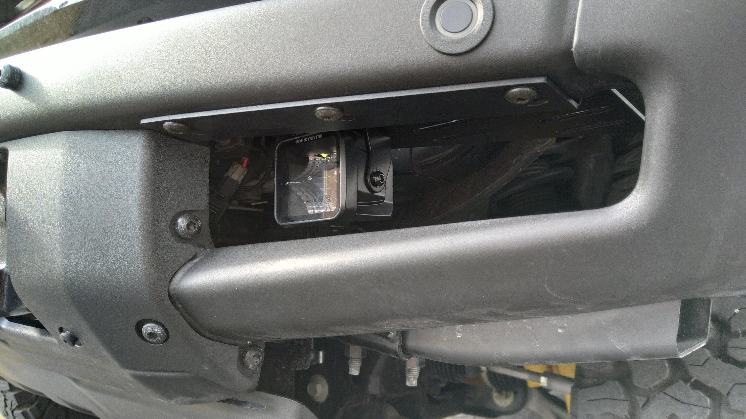 Ford Bronco Updated:Fog lights added and connected to factory connector IMG_20230305_153230