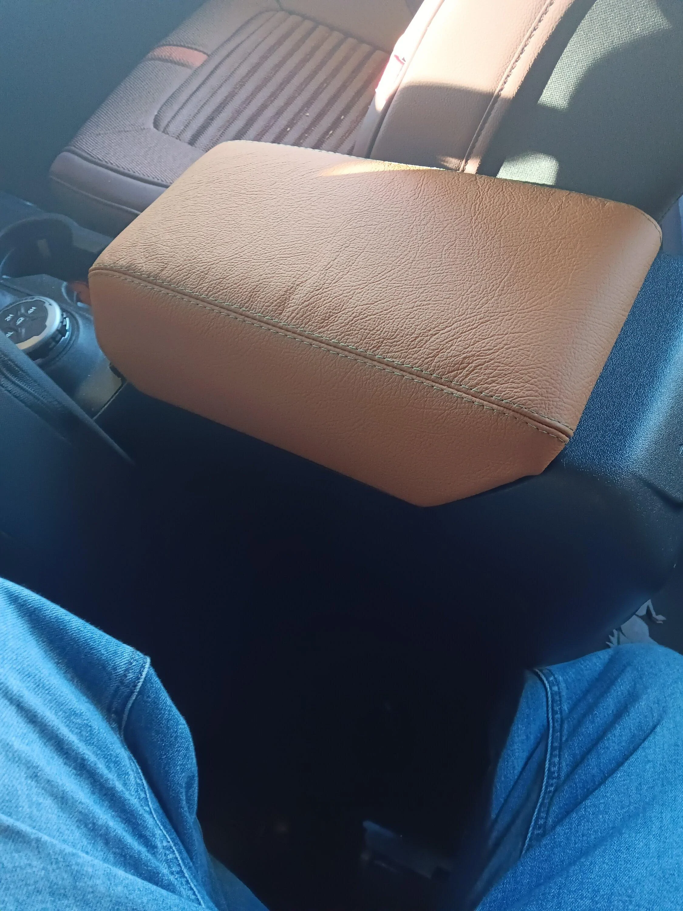 Ford Bronco Installing the RedLineGoods Center Console Wrap 20230320_175050