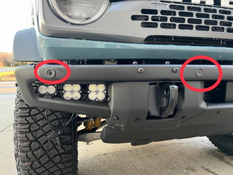 Ford Bronco Updated:Fog lights added and connected to factory connector AF92476B-6768-4C3F-8875-1B4C24BD1CE3