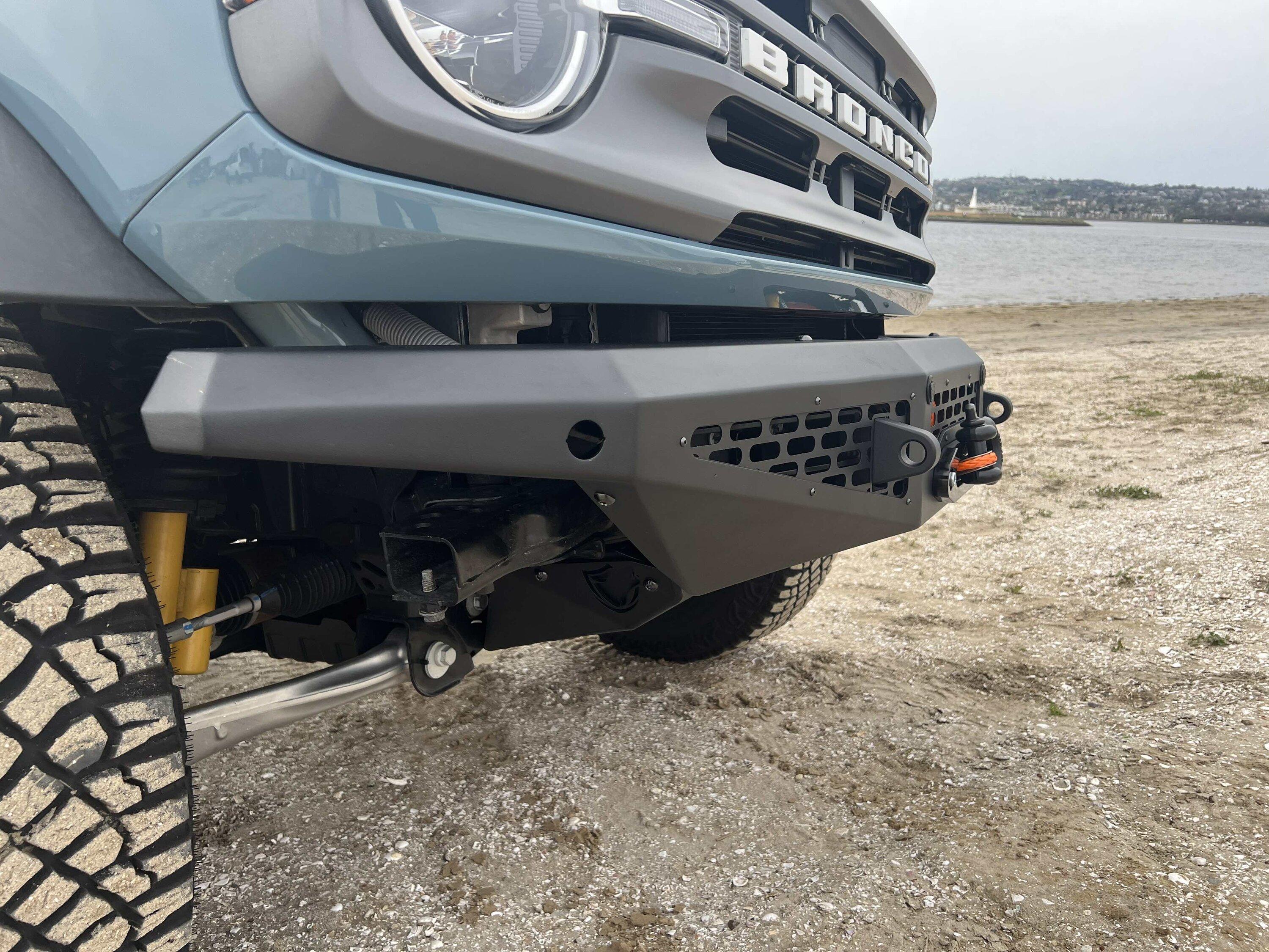 Ford Bronco Lobo Off-Road WNC Front Winch Bumper side view