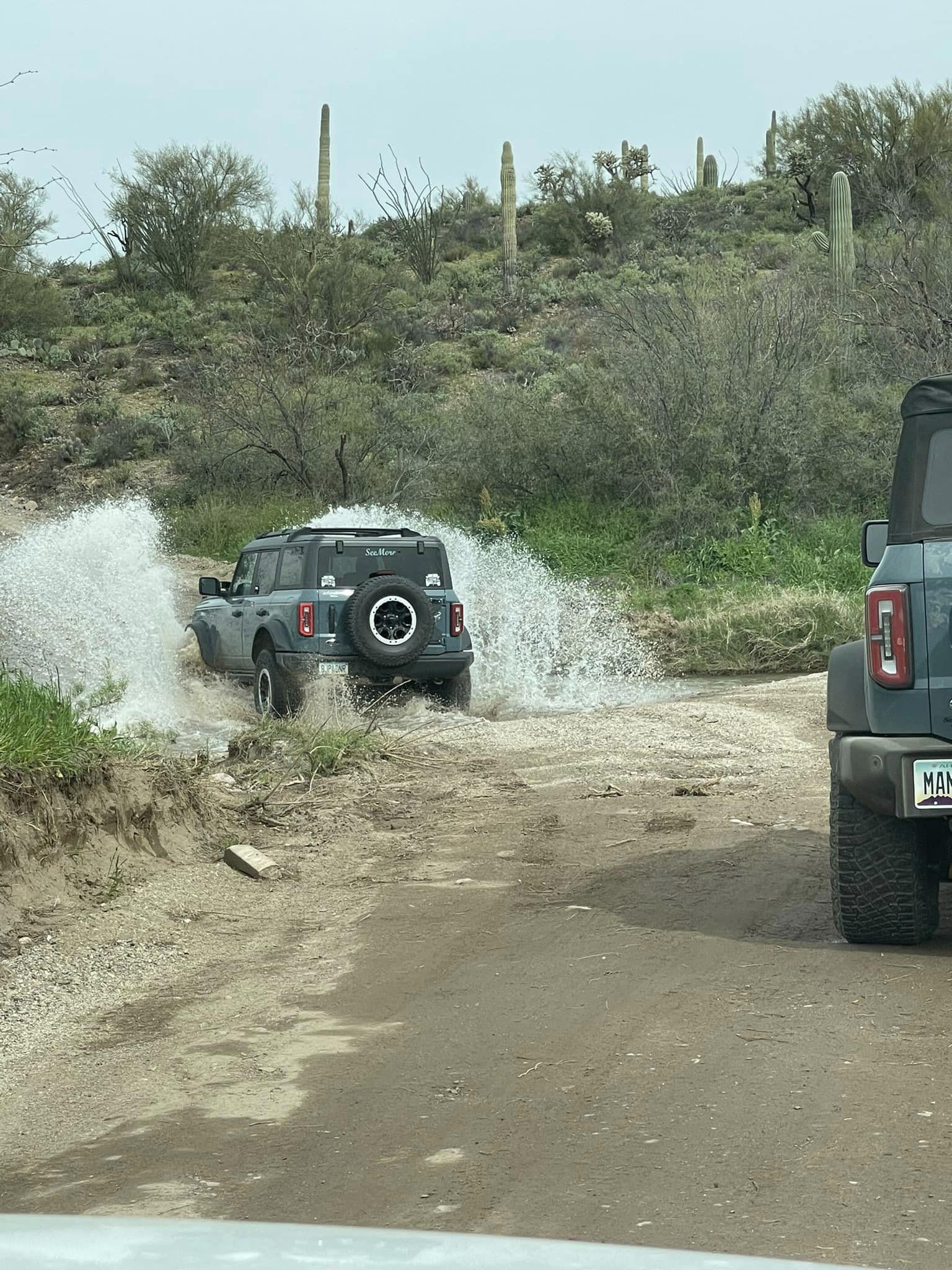 Ford Bronco Big Bronco Group Run = Big Fun! @ Montana Mountain AZ water1