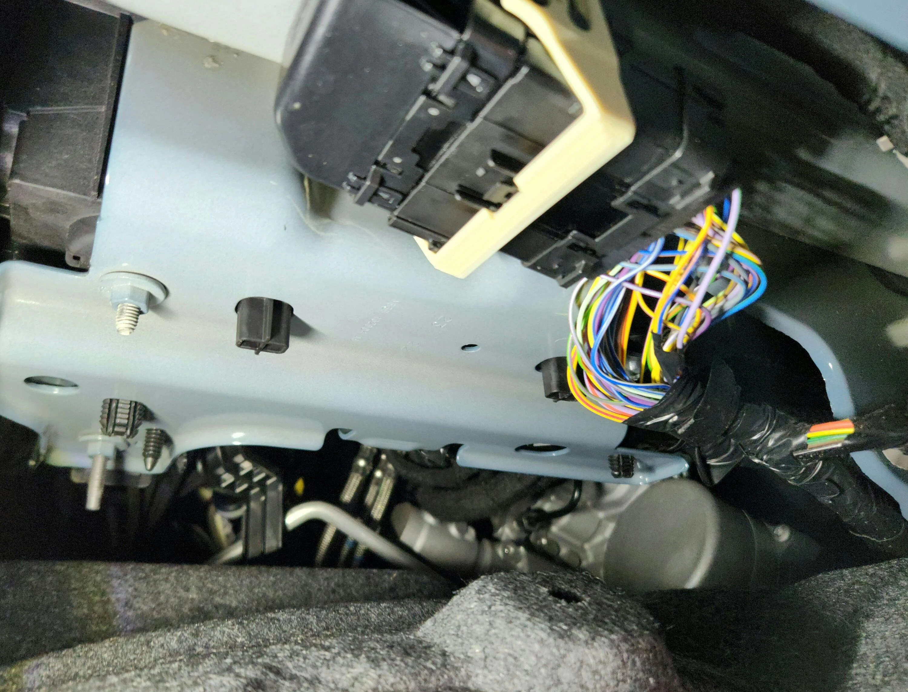 Ford Bronco Updated:Fog lights added and connected to factory connector 20230321_182854