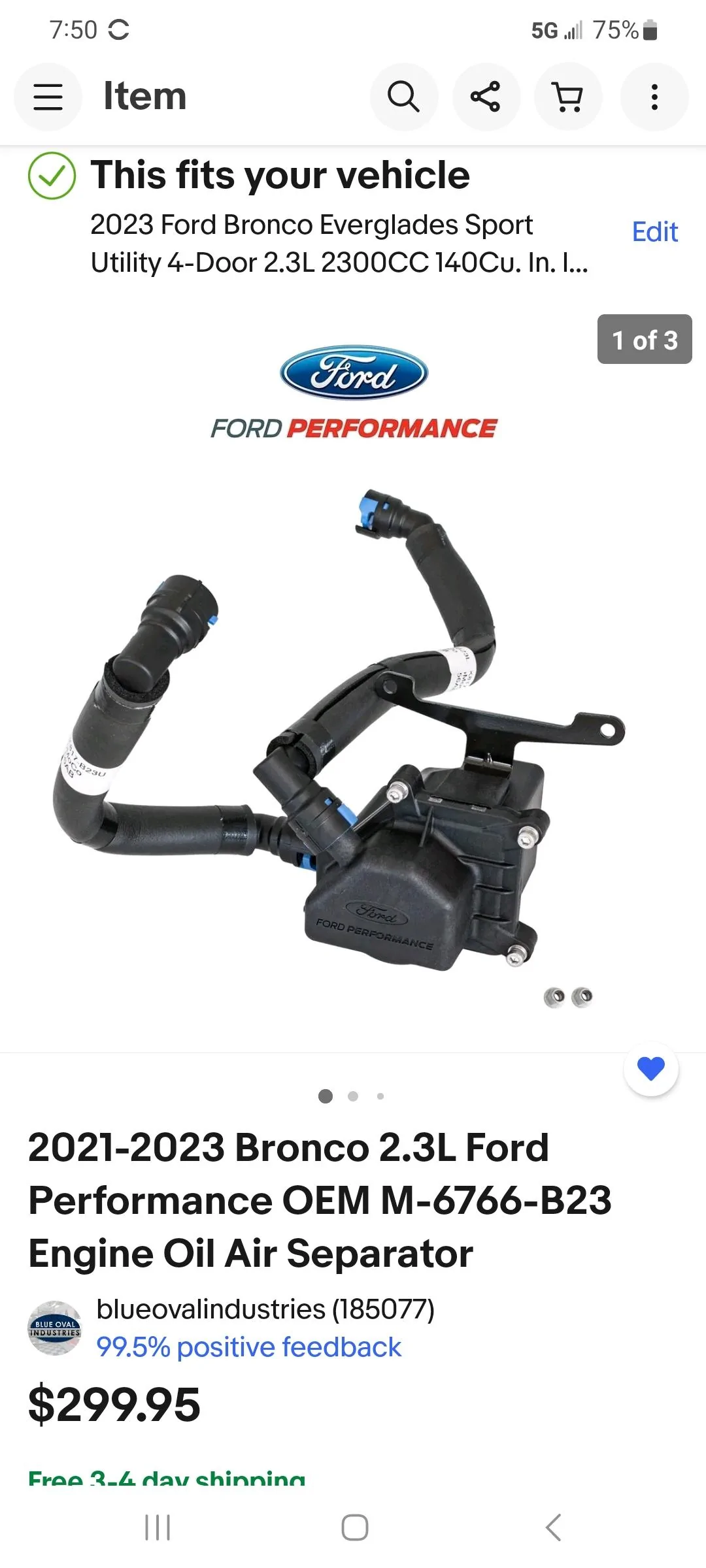 Ford Bronco Catch can needed? Screenshot_20230322_195054_eBay
