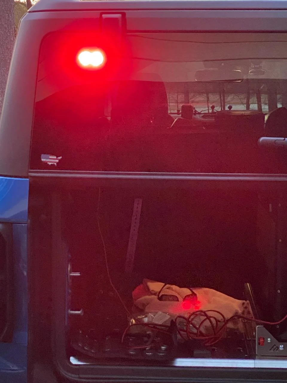 Ford Bronco Chase Lights mounted inside Bronco Raptor BF9E382E-38D3-4D0F-89AA-6DD0334FEFFB