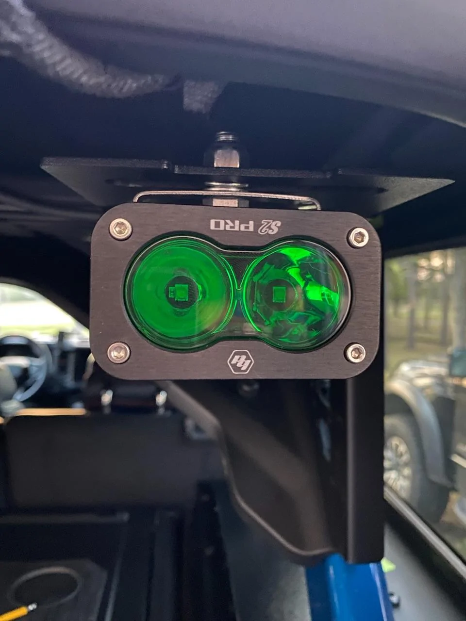 Ford Bronco Chase Lights mounted inside Bronco Raptor B51643C8-BBF8-46A1-ACC7-7BA8D3963881