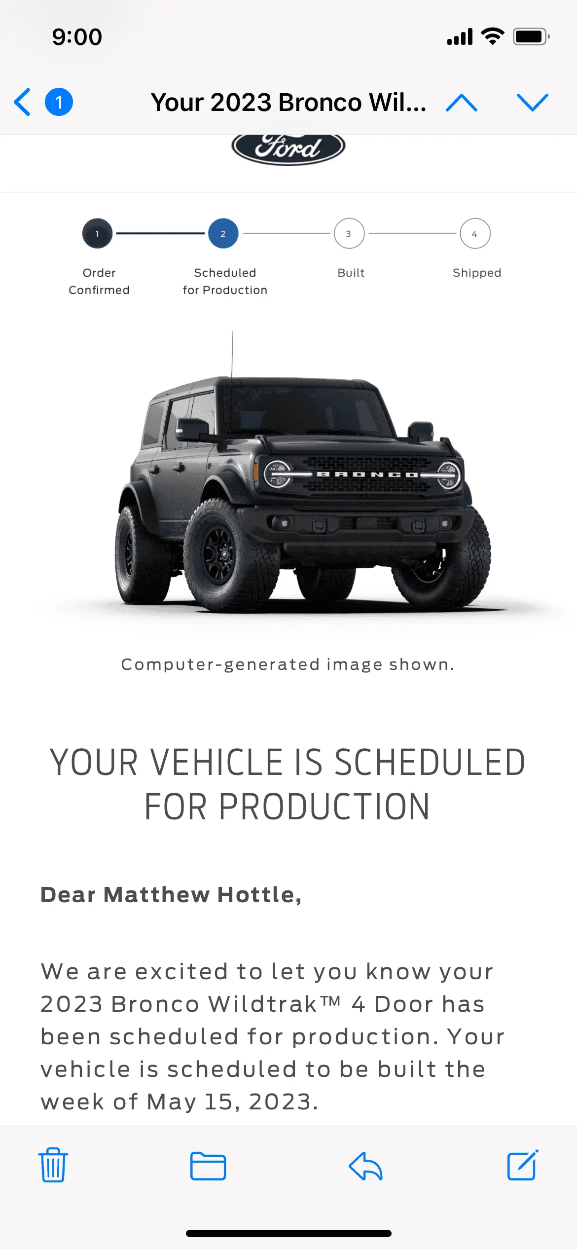 Ford Bronco 📬 3/23 Scheduling Emails Now Arriving! 5D3FF262-F537-43EB-978C-783A3D44C252