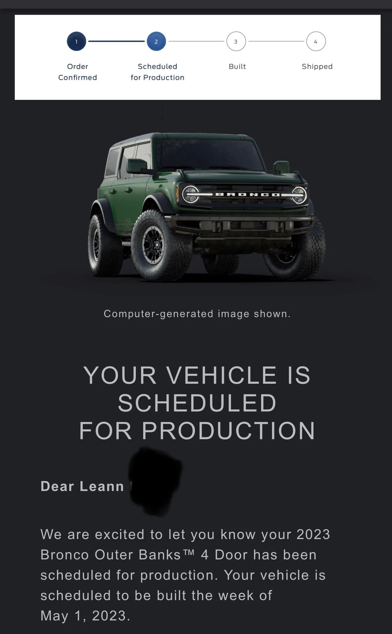 Ford Bronco 📬 3/23 Scheduling Emails Now Arriving! 1679581399029