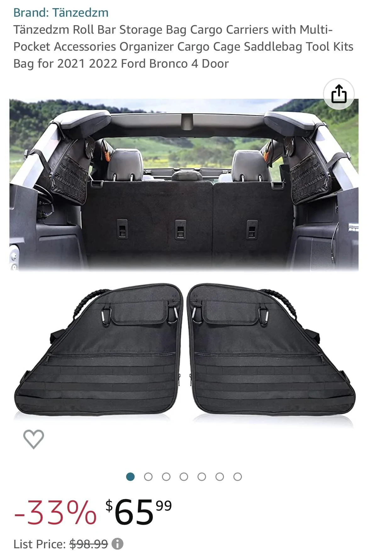 Ford Bronco Roll cage storage bags 05C26E0D-838F-48ED-853B-FB13BC49062F