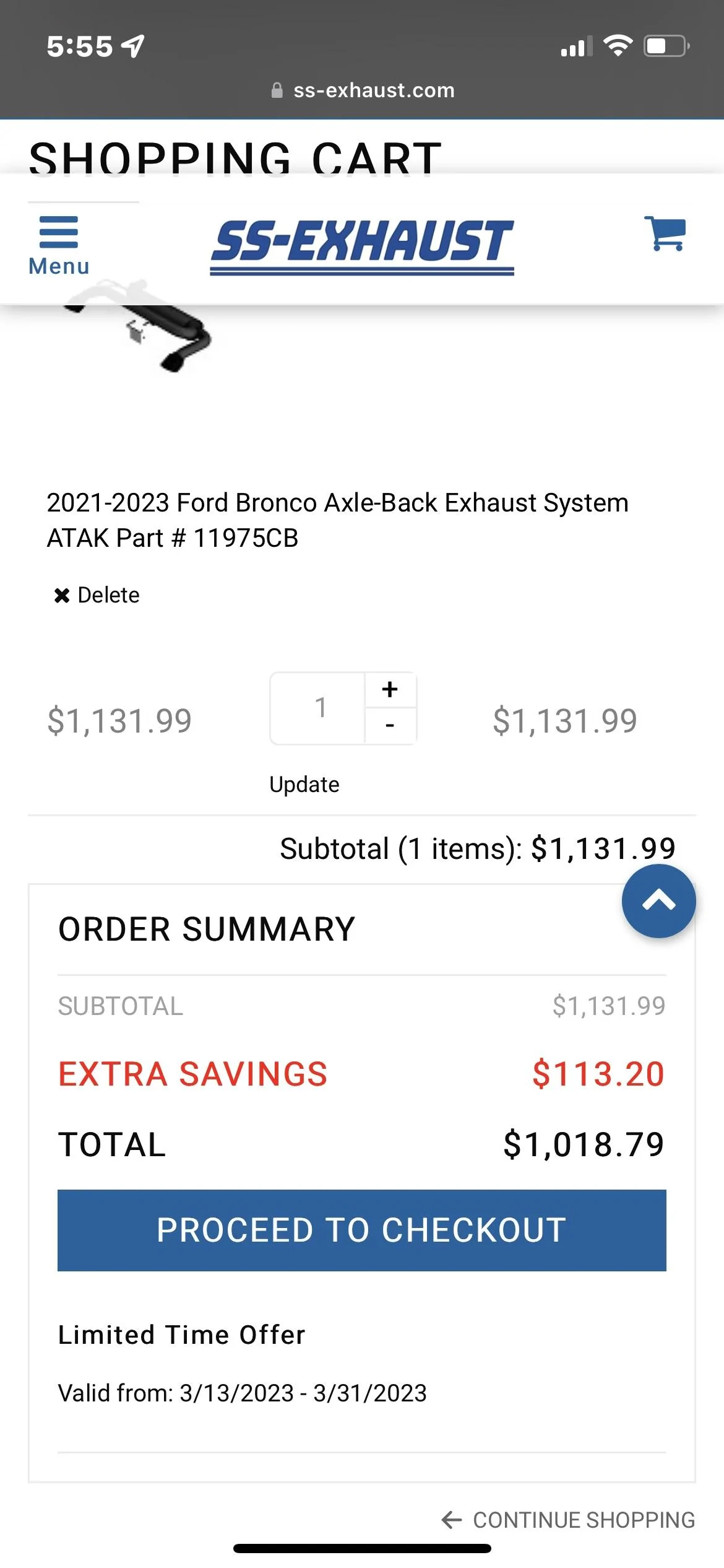 Ford Bronco Borla discounts. 8855C7F0-E937-4993-A972-E0986C307D91