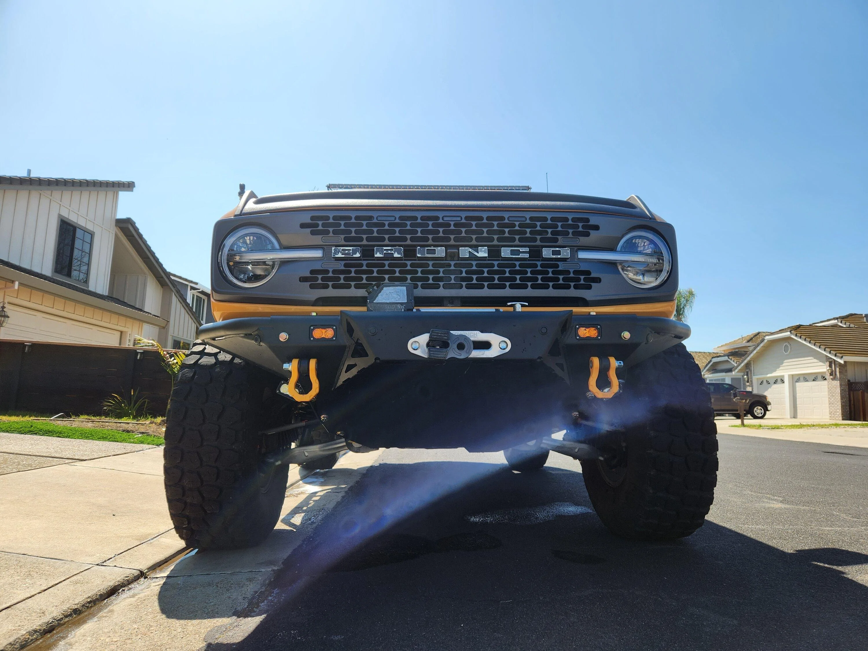 Ford Bronco Metalcloak front bumper installed 20230325_115340