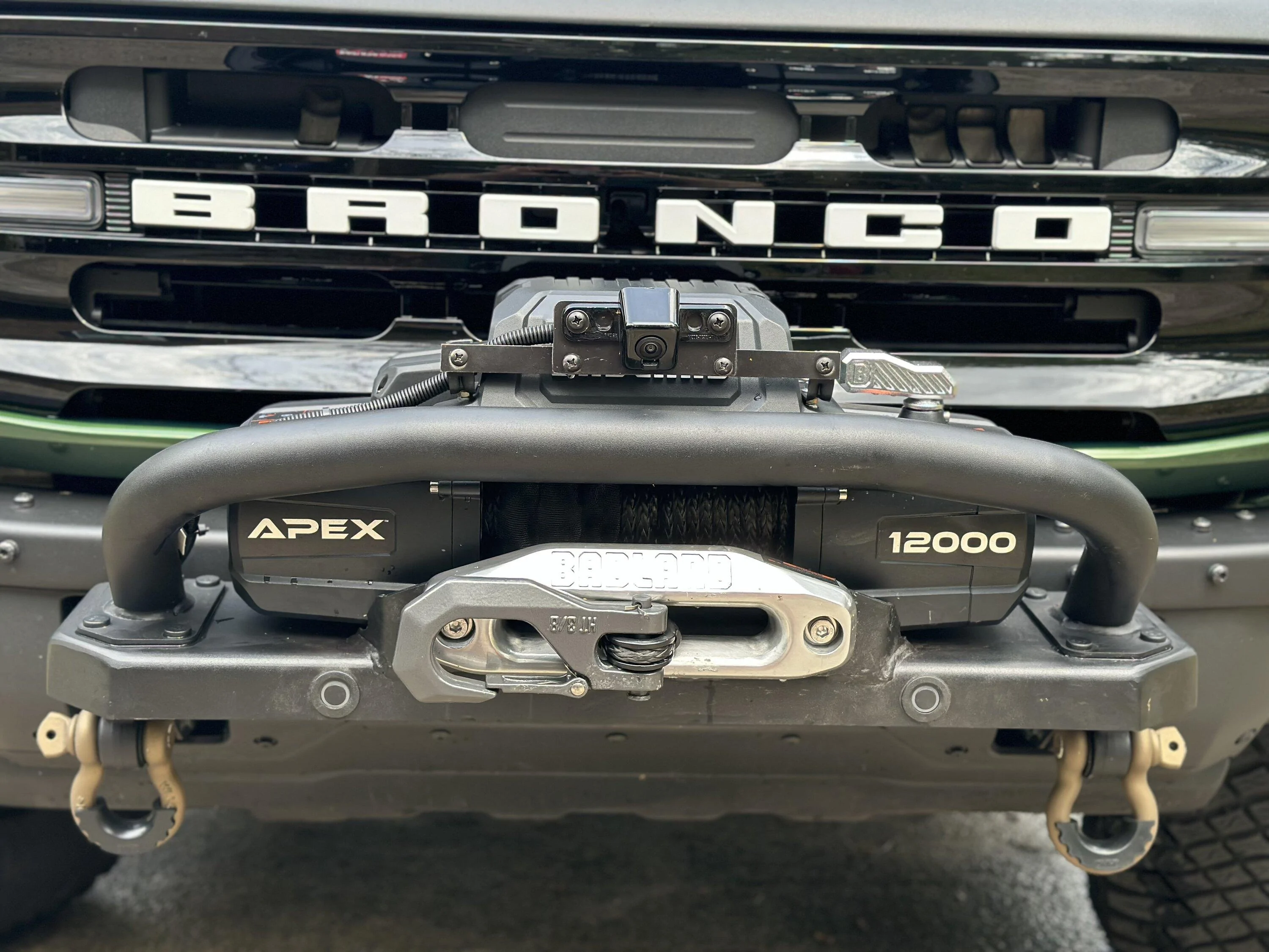 Ford Bronco Park Aid Sensor Relocation on Factory/Warn Winch 9247CC55-65F2-401C-933A-17A001A92943