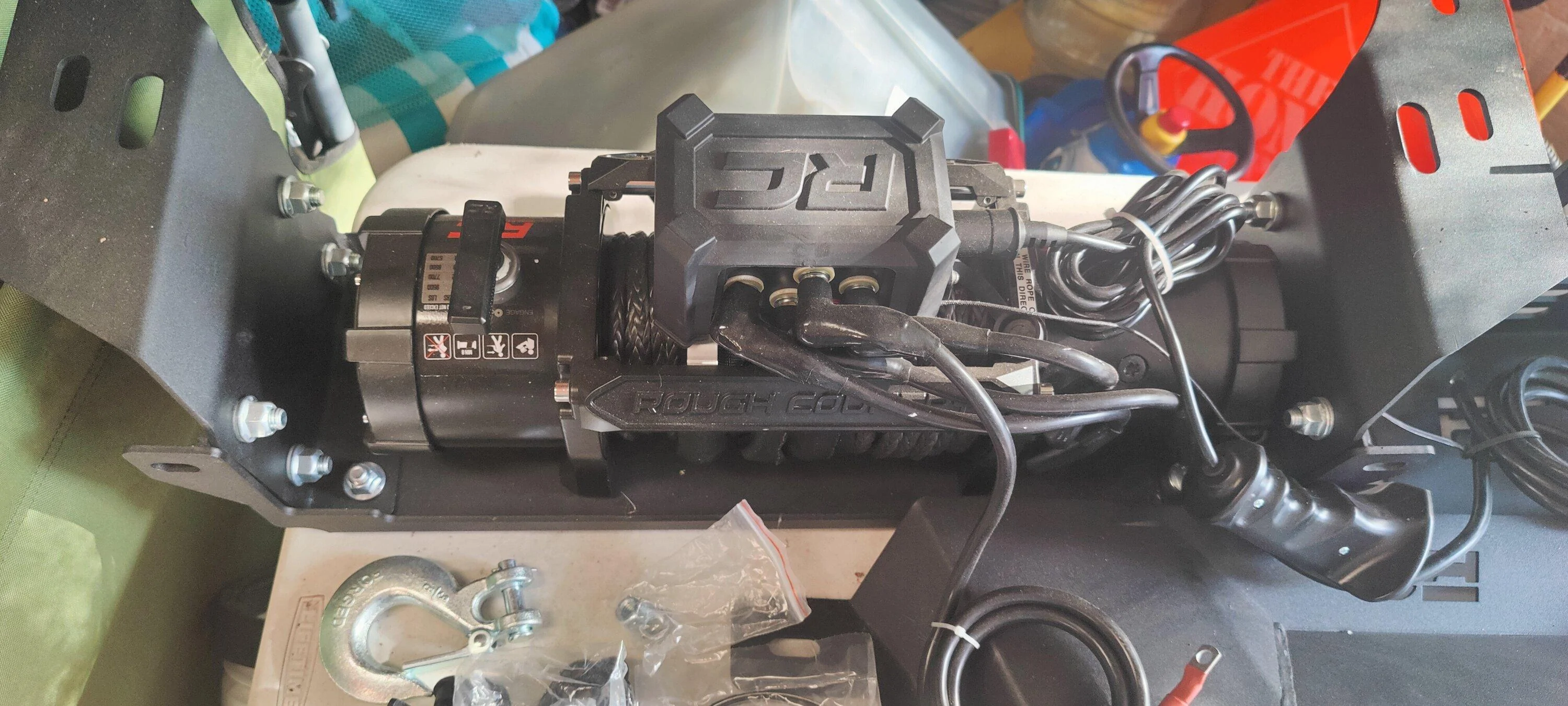Ford Bronco FS Rough Country hidden winch mount. IMG20230326175845