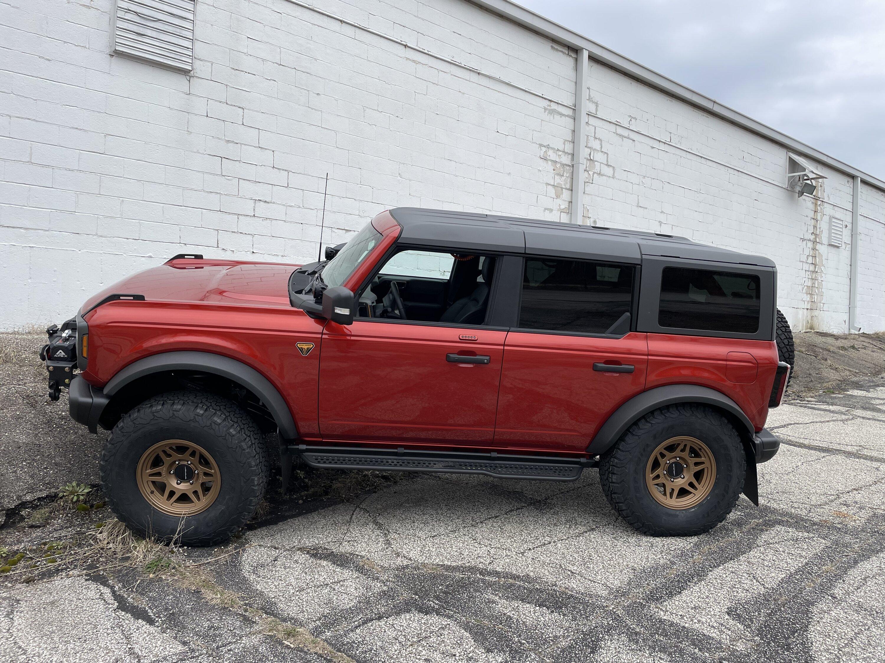 Ford Bronco Show us your installed wheel / tire upgrades here! (Pics) 64749569-5AFD-41D3-8A4C-2057175D359B