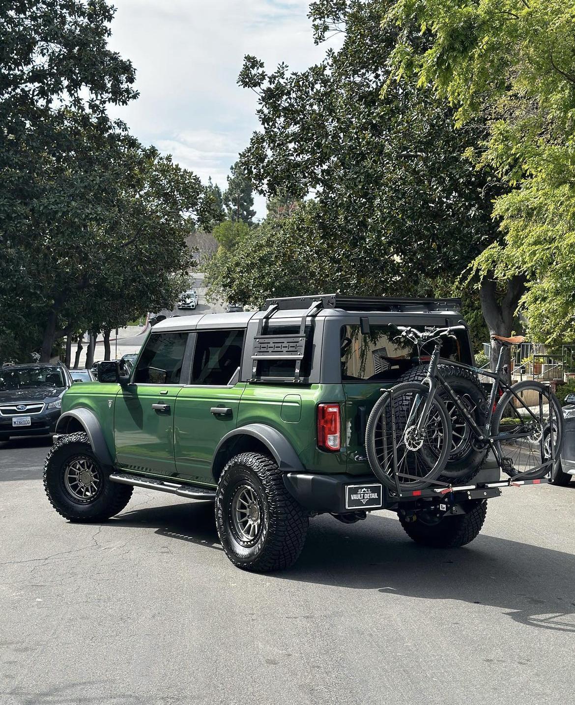 Ford Bronco Installed TrailRax "Half-Rack" on OBX bronco 1:2 rack
