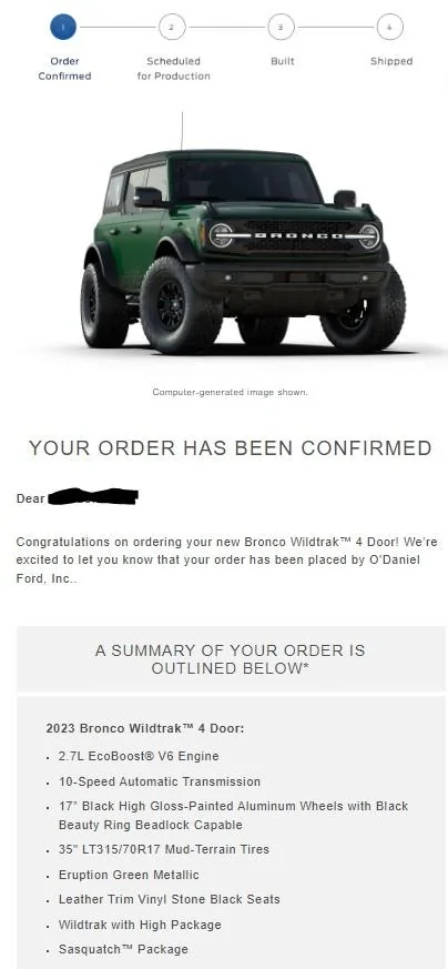 Ford Bronco Placed my 2023 Bronco Order! ... Post Yours! bronco order