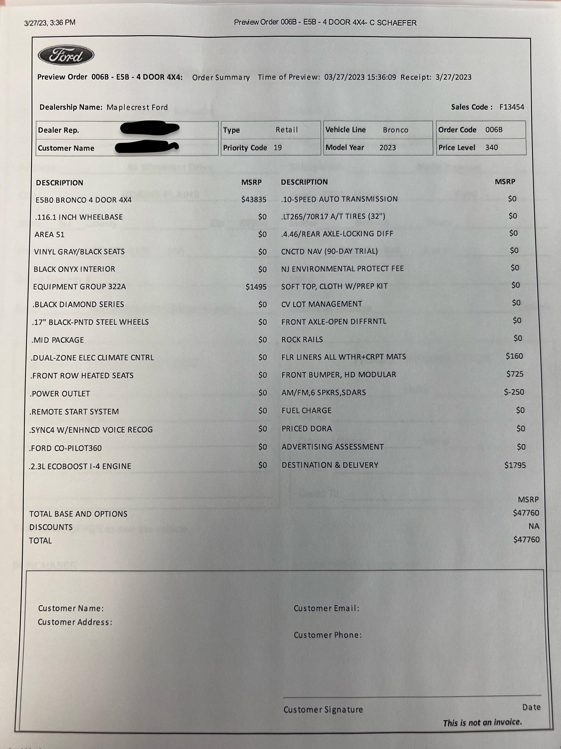 Ford Bronco Placed my 2023 Bronco Order! ... Post Yours! image0