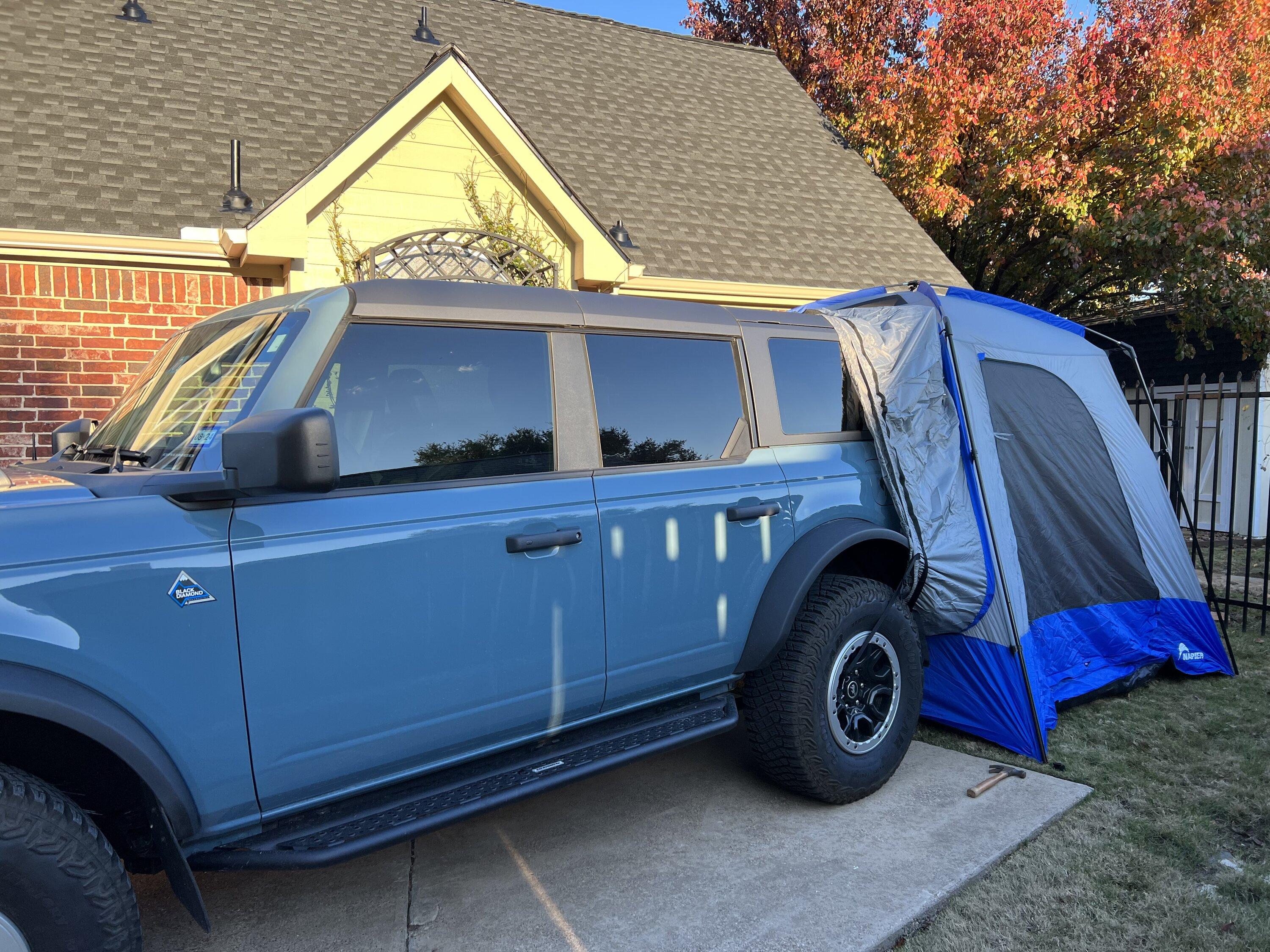 Ford Bronco Black Diamond Bronco Car Camping Build tent 1