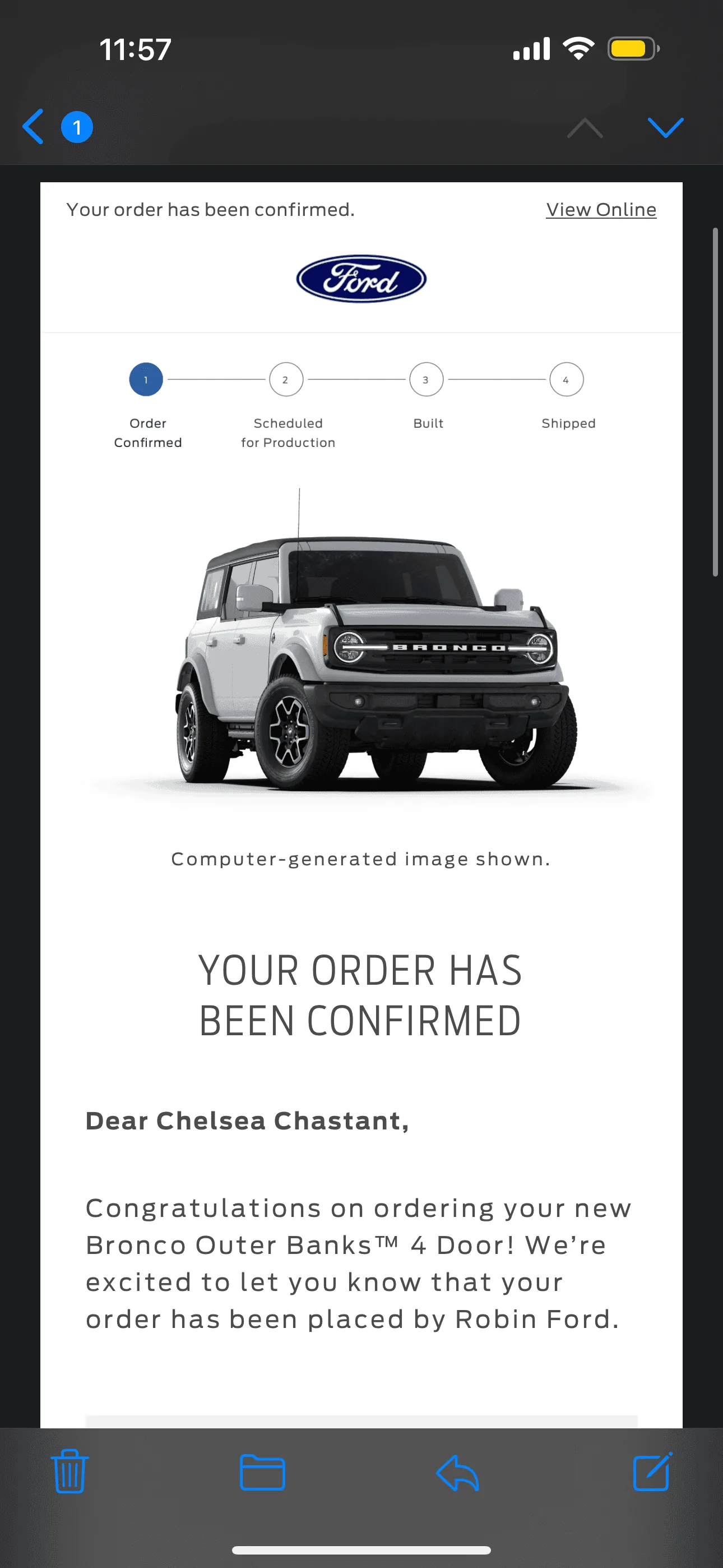 Ford Bronco Placed my 2023 Bronco Order! ... Post Yours! F571826C-AD1B-4B8F-8120-598CE005E934