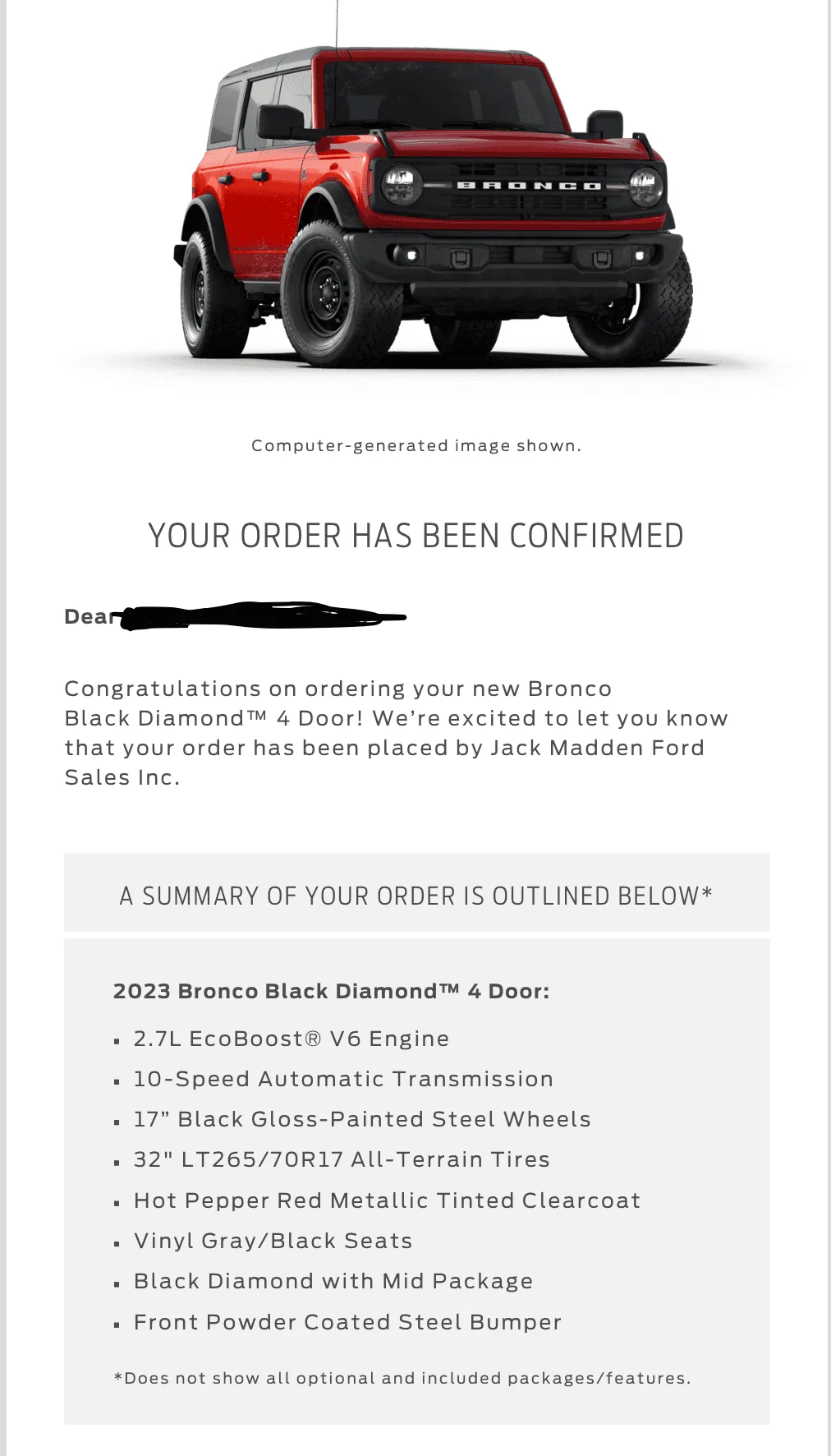 Ford Bronco Placed my 2023 Bronco Order! ... Post Yours! Screen Shot 2023-03-27 at 5.37.33 PM