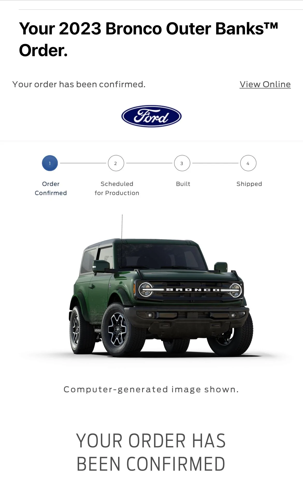 Ford Bronco Placed my 2023 Bronco Order! ... Post Yours! A3FC8E96-EA06-45DD-8E92-29EF8BEF7FB4