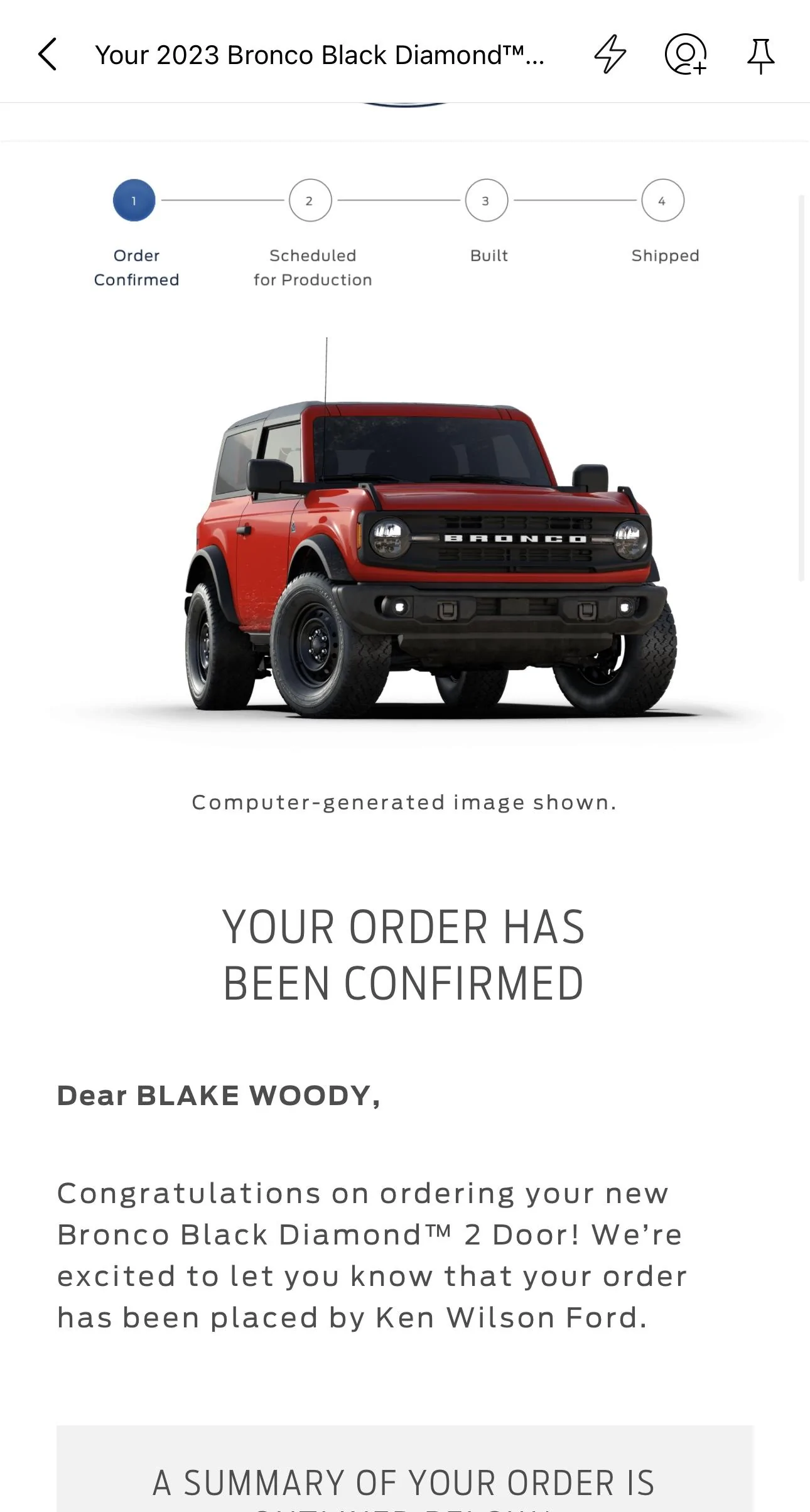 Ford Bronco Placed my 2023 Bronco Order! ... Post Yours! AAD18500-C4A8-4C9F-AAF5-2E884C7E2463