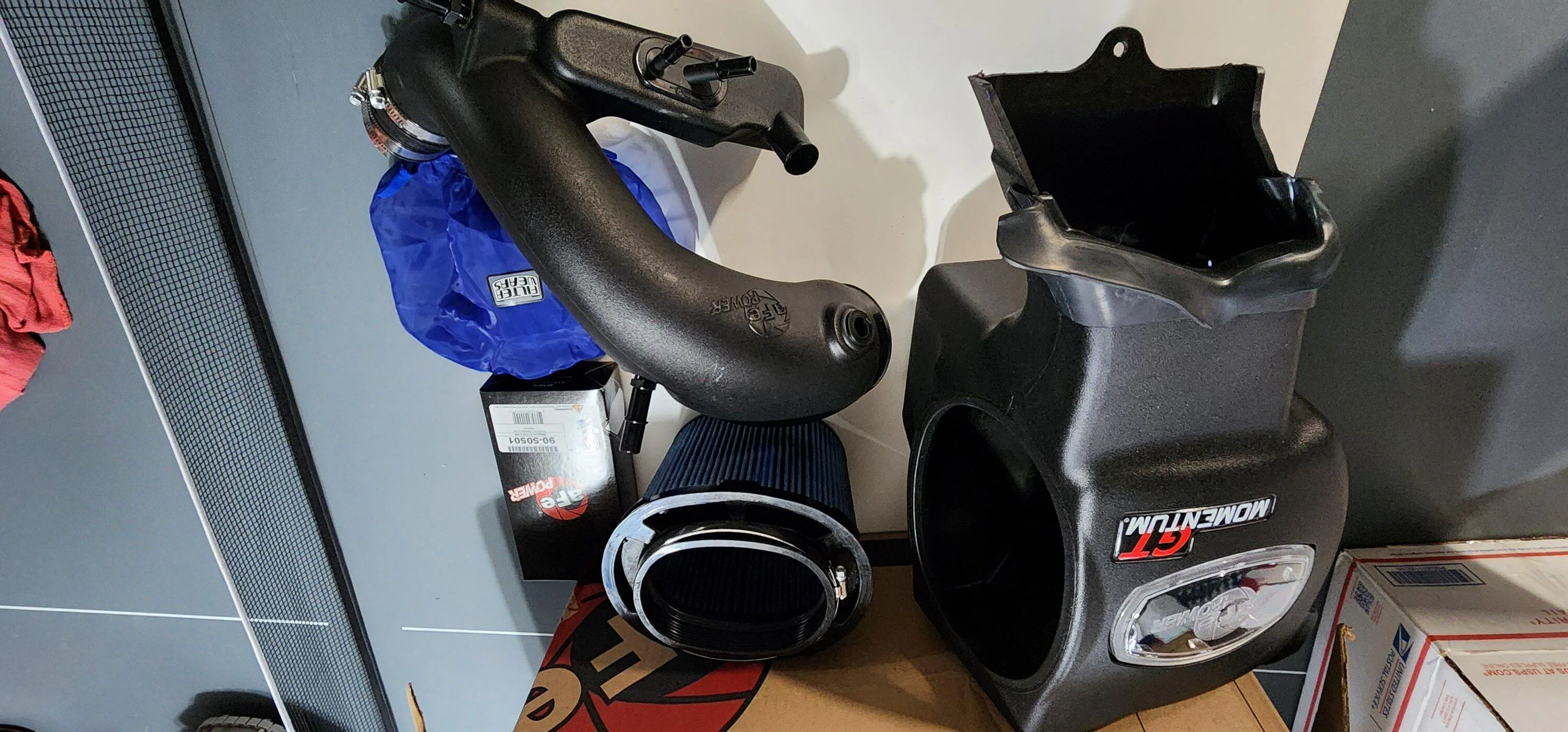Ford Bronco Afe power 2.3 intake blue filter $360 20230314_113523