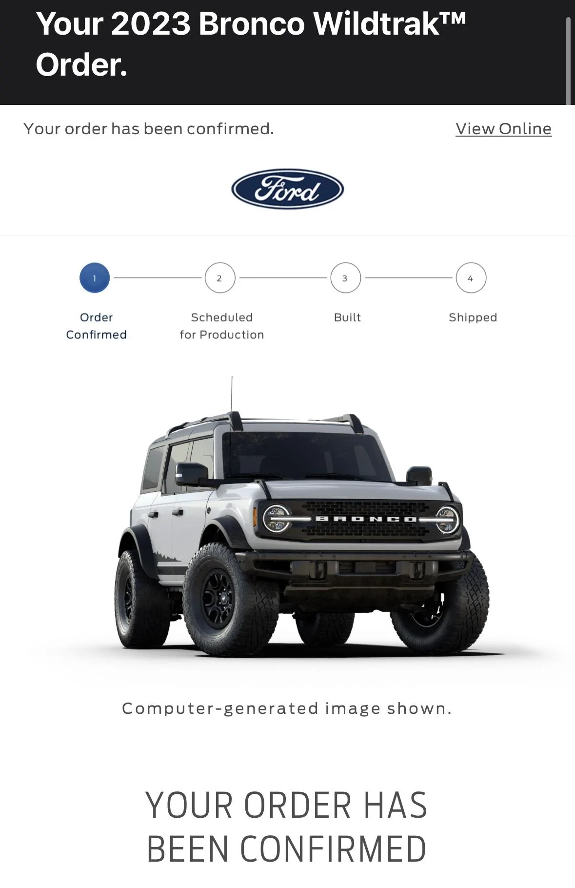 Ford Bronco Placed my 2023 Bronco Order! ... Post Yours! IMG_2092