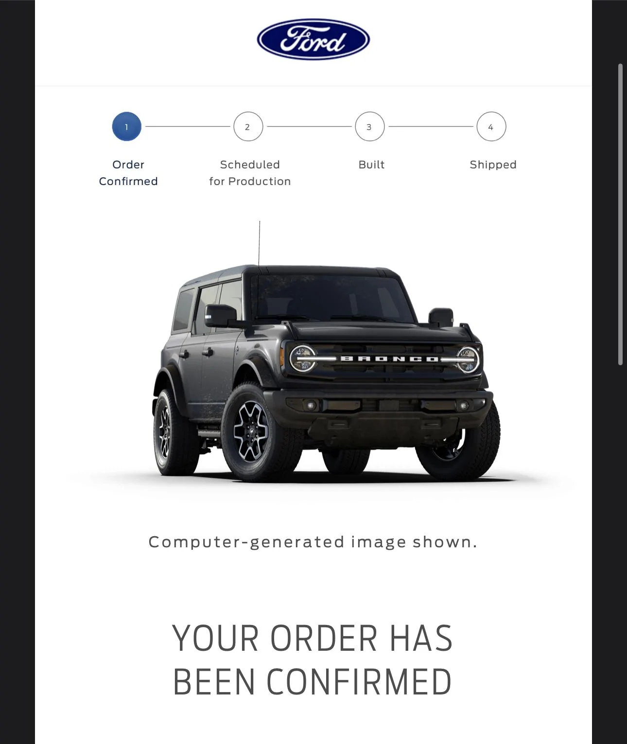 Ford Bronco Placed my 2023 Bronco Order! ... Post Yours! 73A3E47F-EA26-4F22-A208-F5BE591B47DC