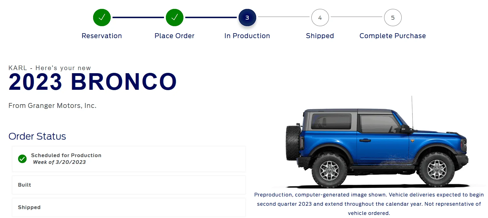 Ford Bronco Placed my 2023 Bronco Order! ... Post Yours! 1680025684496