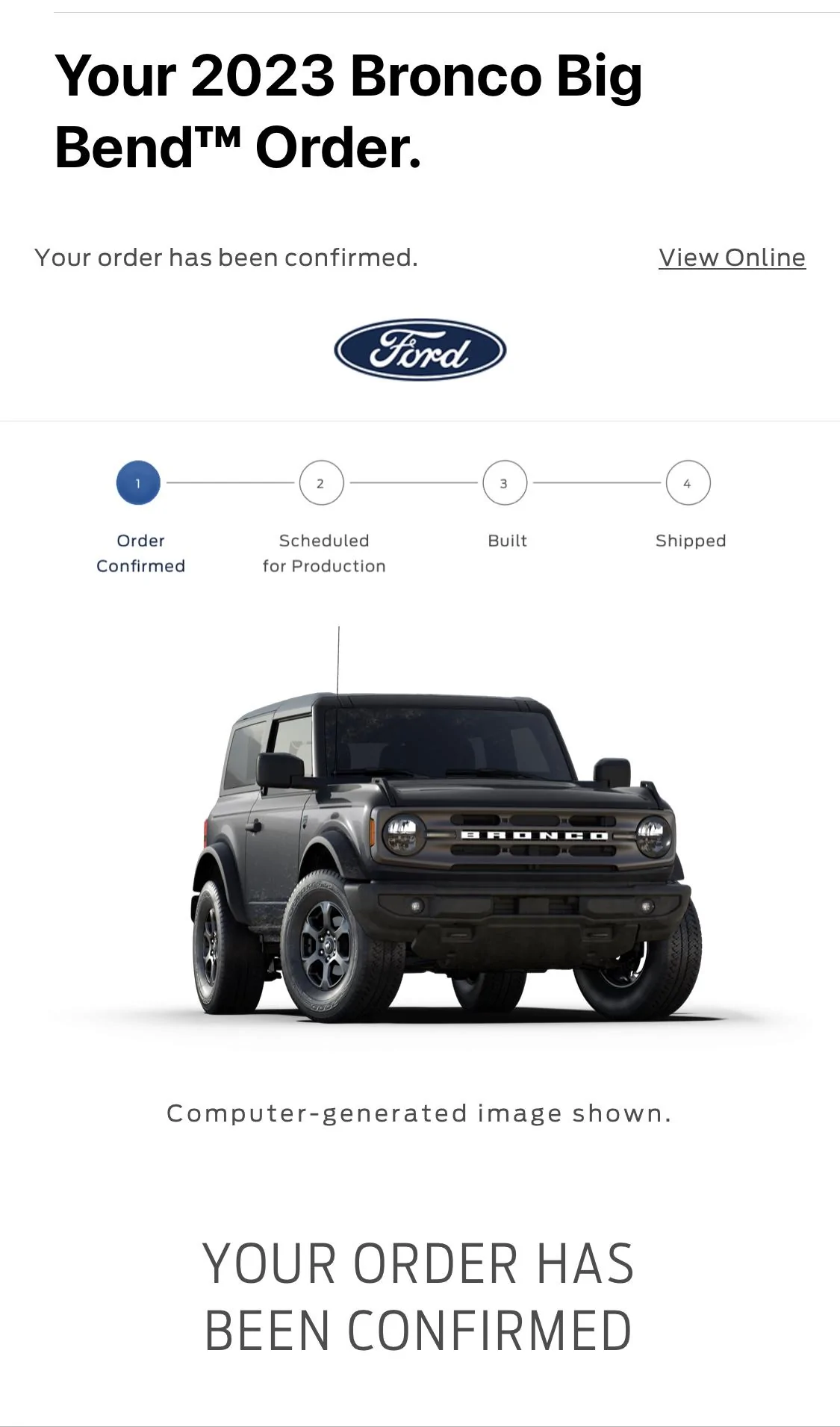 Ford Bronco Placed my 2023 Bronco Order! ... Post Yours! 2023 big bend