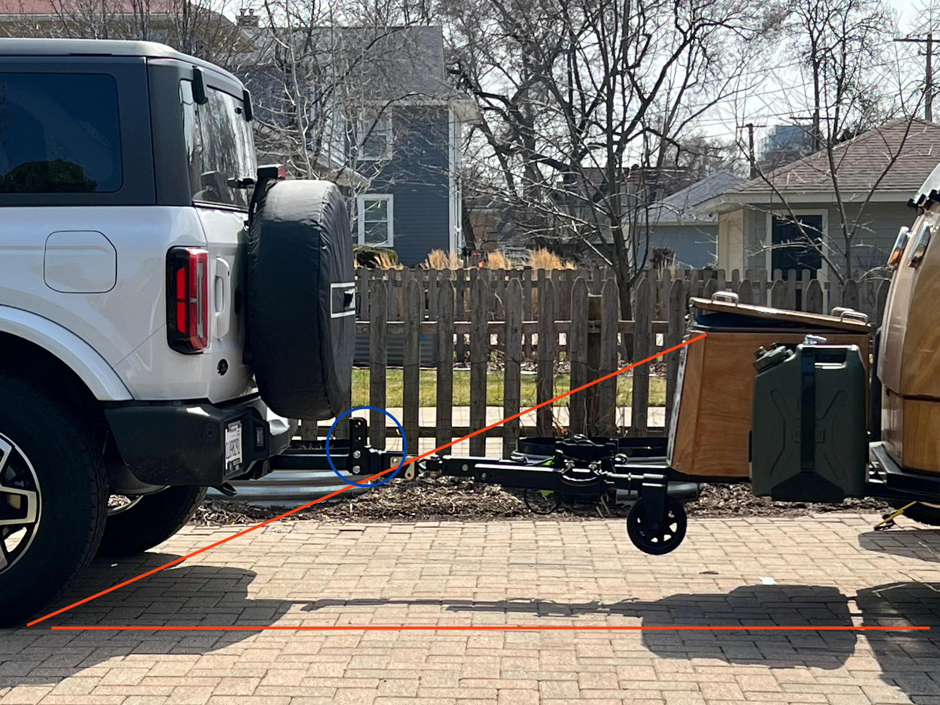 Ford Bronco Lock N Roll hitch positioning u