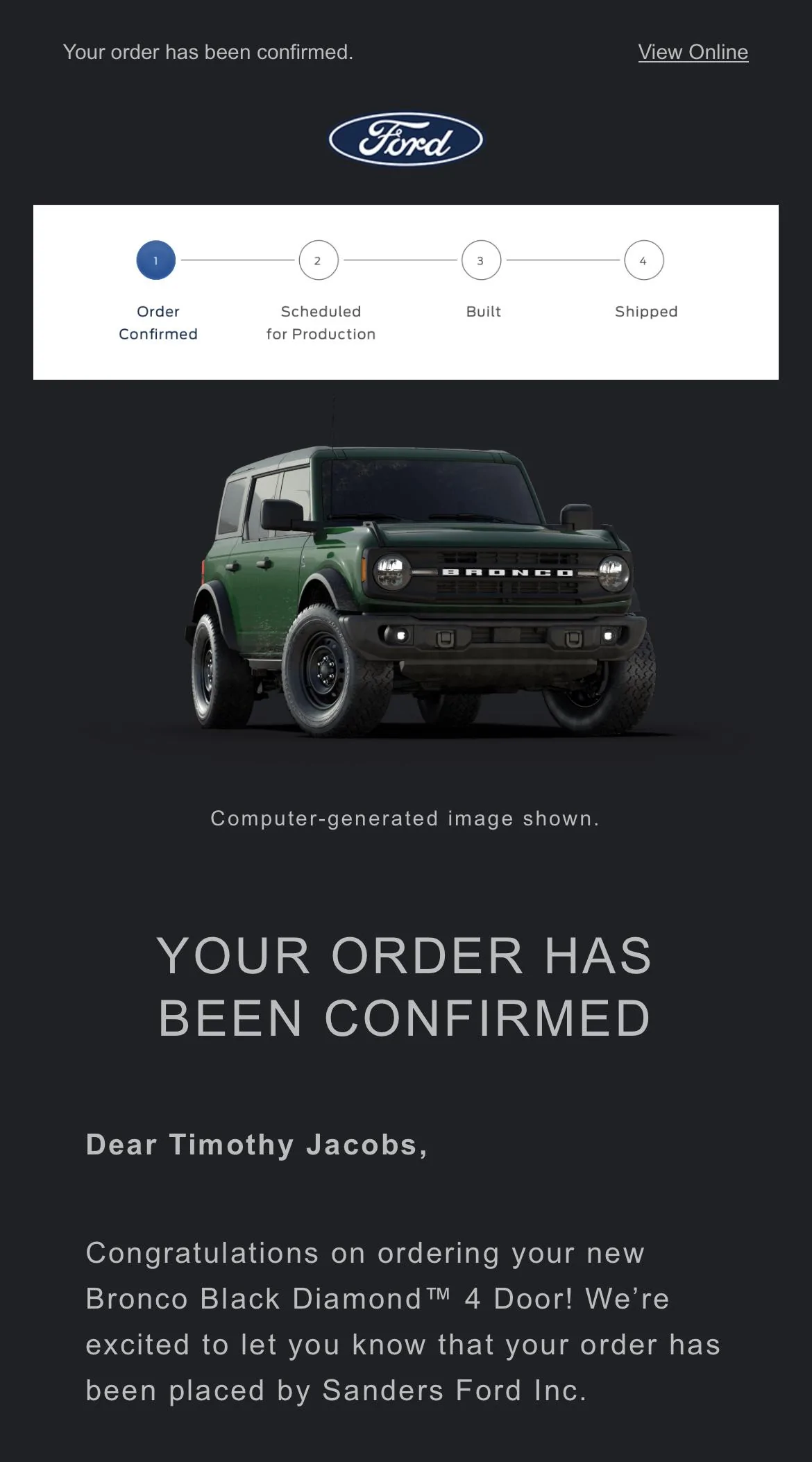 Ford Bronco Placed my 2023 Bronco Order! ... Post Yours! 6CEC6A4F-04AA-4B99-B121-9F142EF334A5