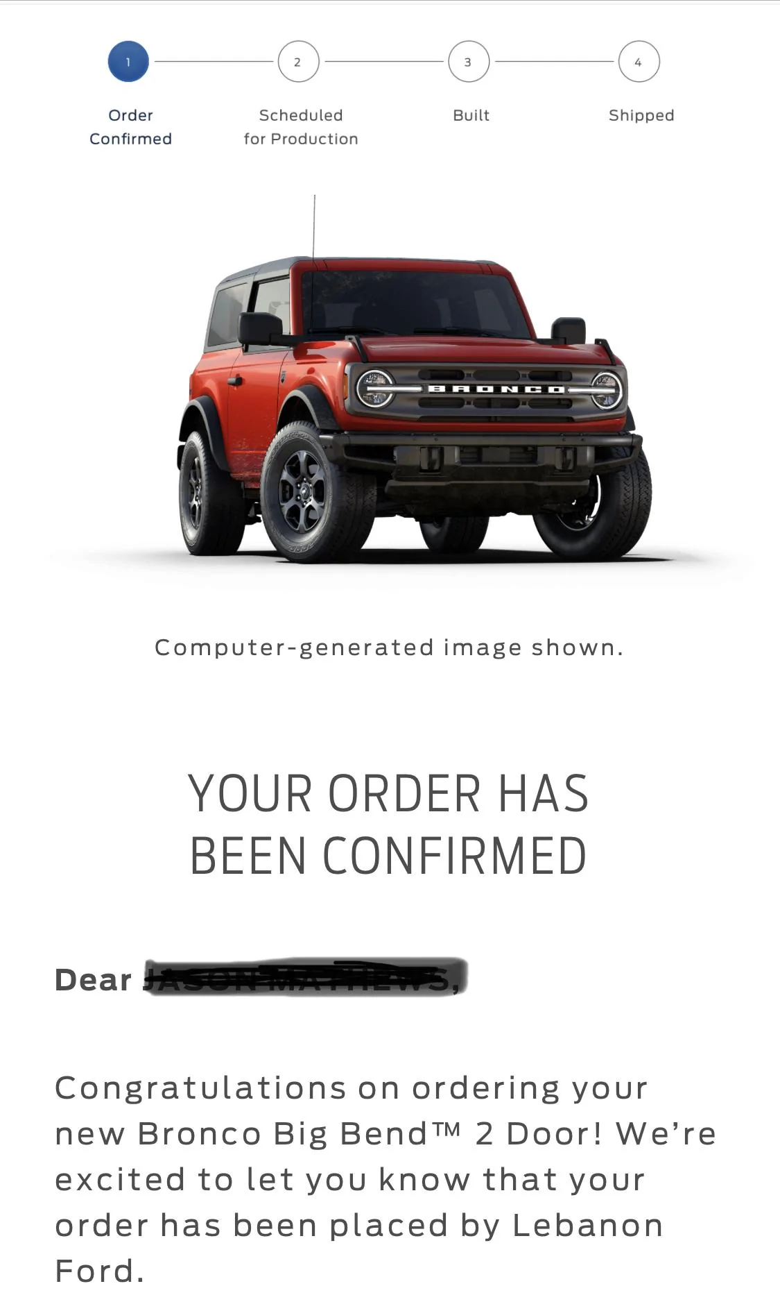Ford Bronco Placed my 2023 Bronco Order! ... Post Yours! 9941E986-F67C-4DF7-9D53-F921E319CF3B