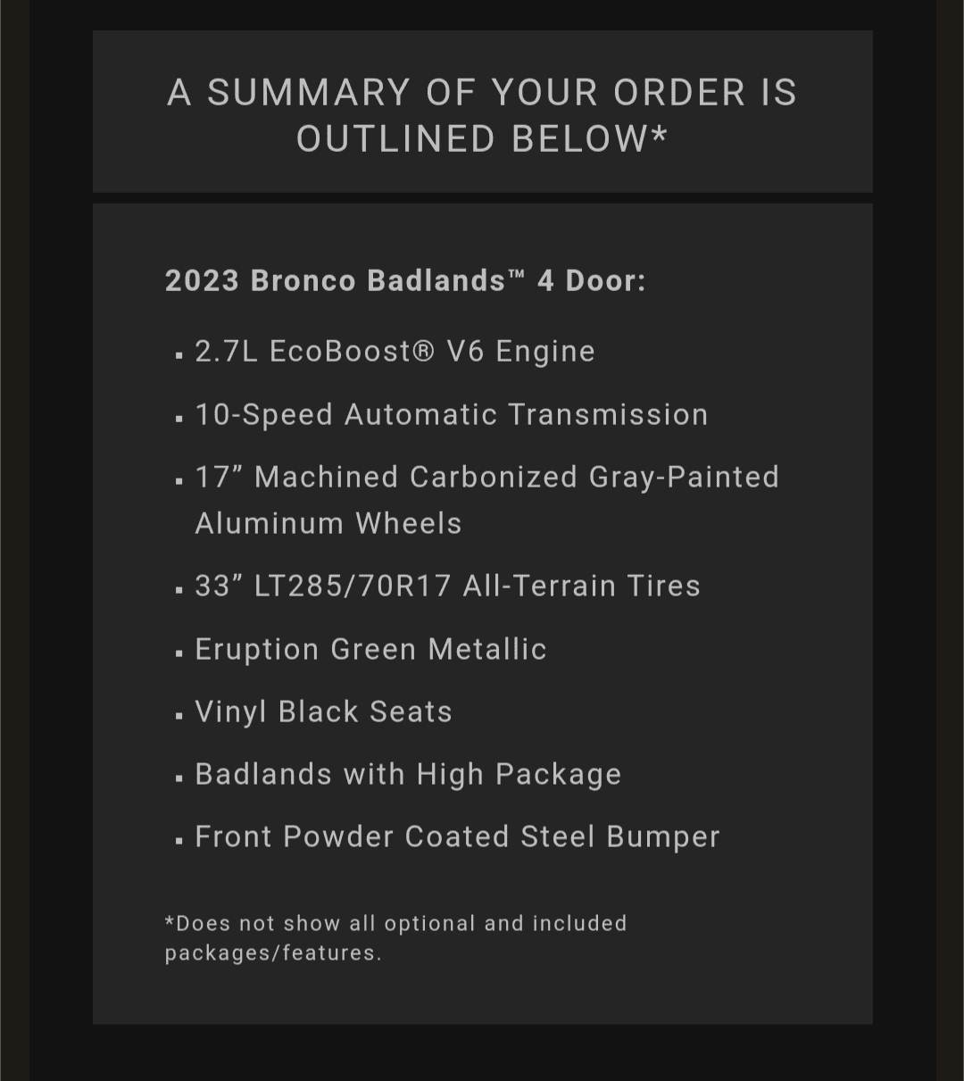 Ford Bronco Placed my 2023 Bronco Order! ... Post Yours! 1680099078262