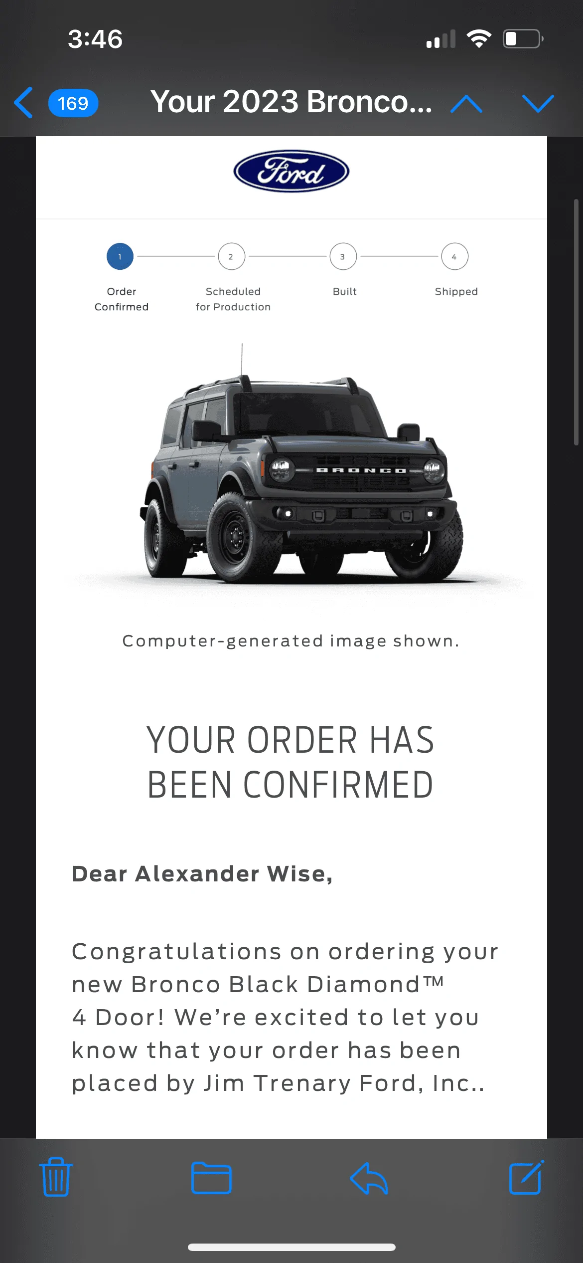 Ford Bronco Placed my 2023 Bronco Order! ... Post Yours! D0BD53B4-7609-4EF8-85FB-4A06D56CD8E5