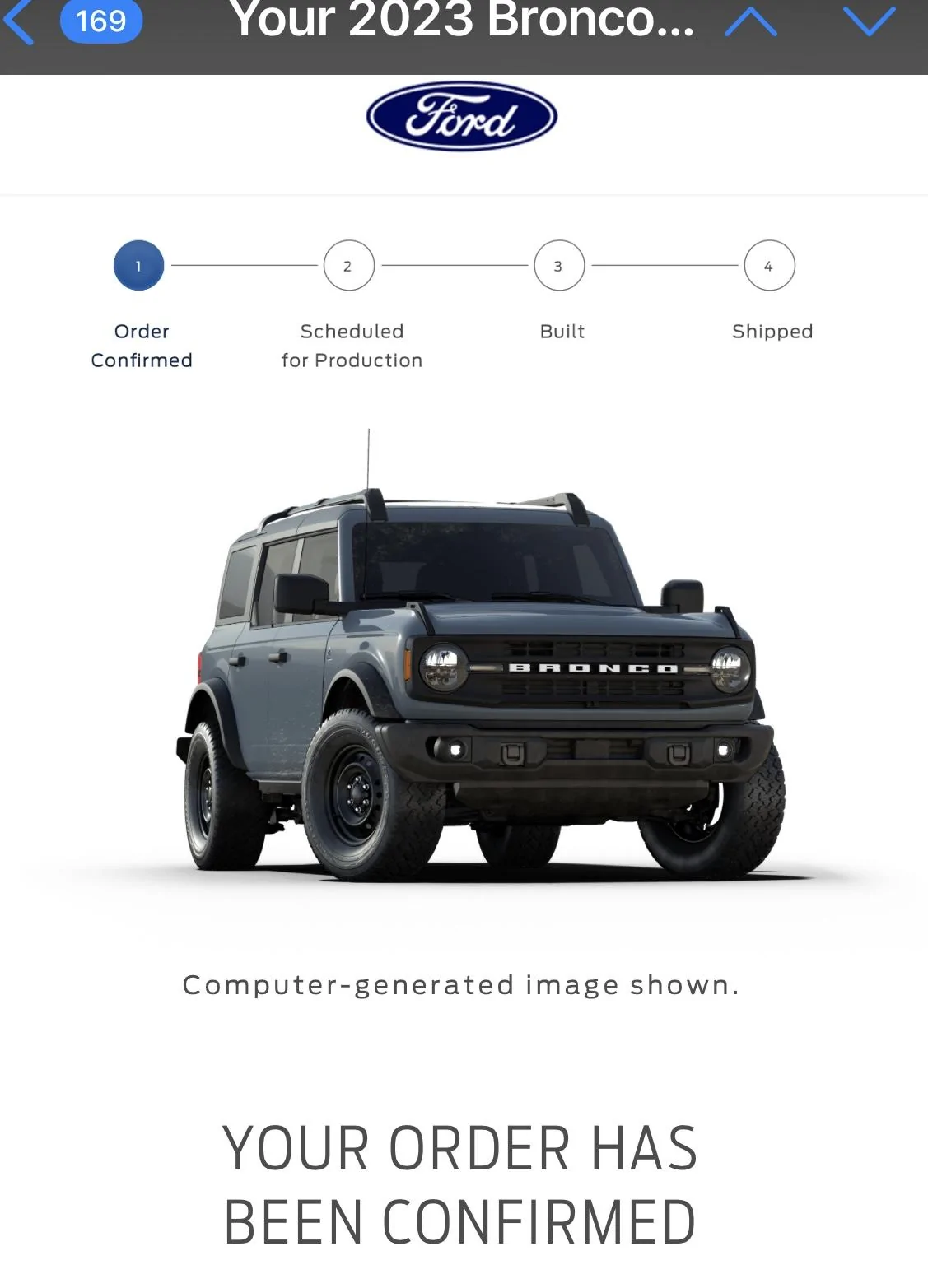 Ford Bronco Placed my 2023 Bronco Order! ... Post Yours! E2A132EB-2A5E-4581-BD75-71CA57ECA26E