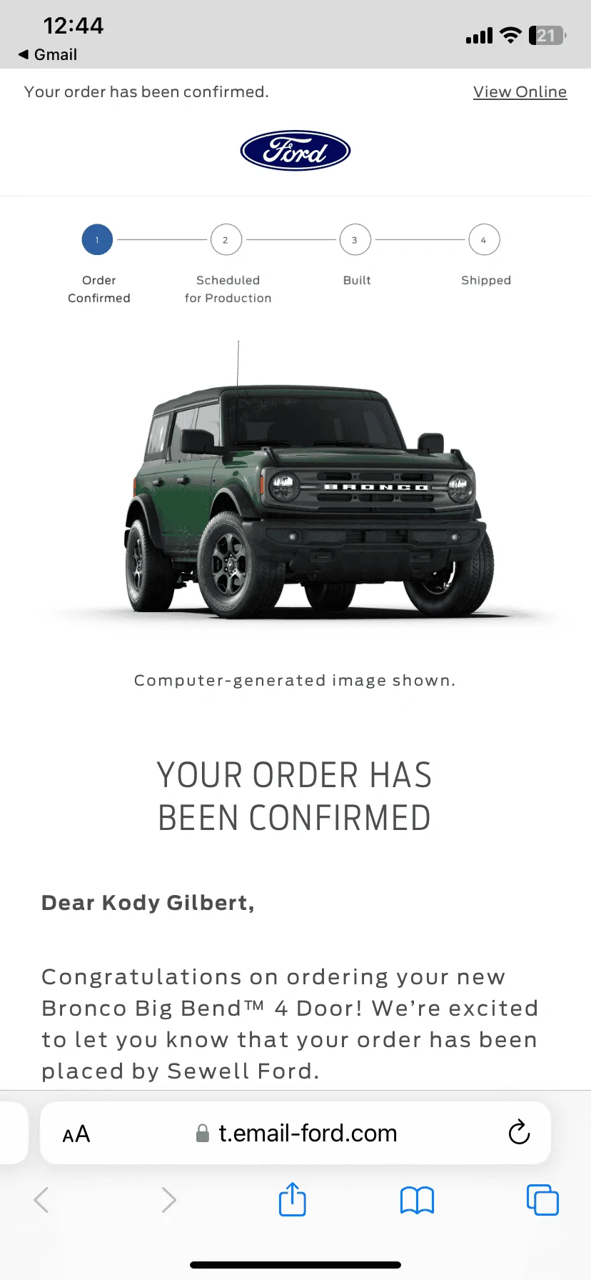 Ford Bronco Placed my 2023 Bronco Order! ... Post Yours! 9B64AB82-1D36-4484-877D-EBC87BA1B6A7