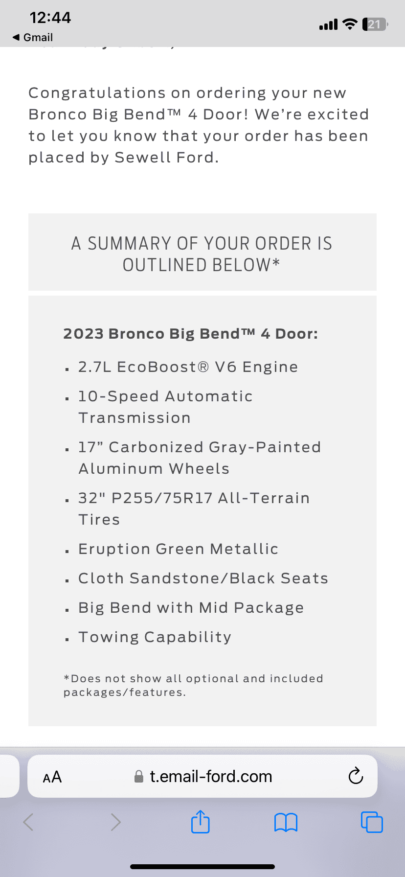 Ford Bronco Placed my 2023 Bronco Order! ... Post Yours! 5B774EAC-3B70-45EA-954E-1CEB3D552485
