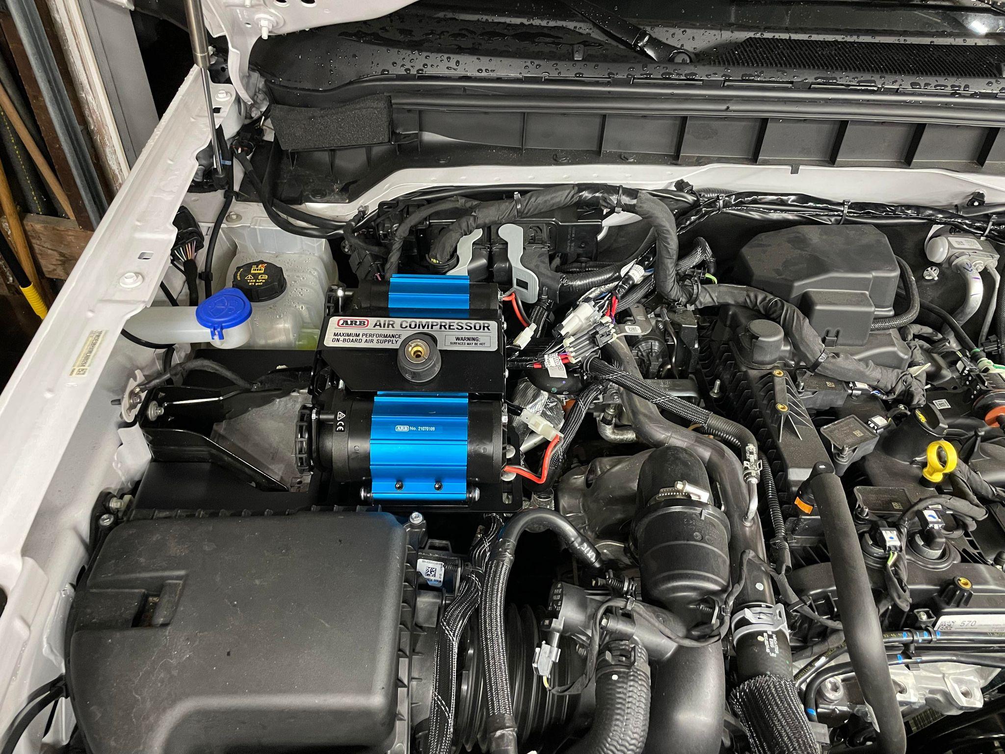 Ford Bronco ARB Compressor Engine Bay Mount from KR Off-Road | Easiest Compressor Kit to Install | USA MADE Installed