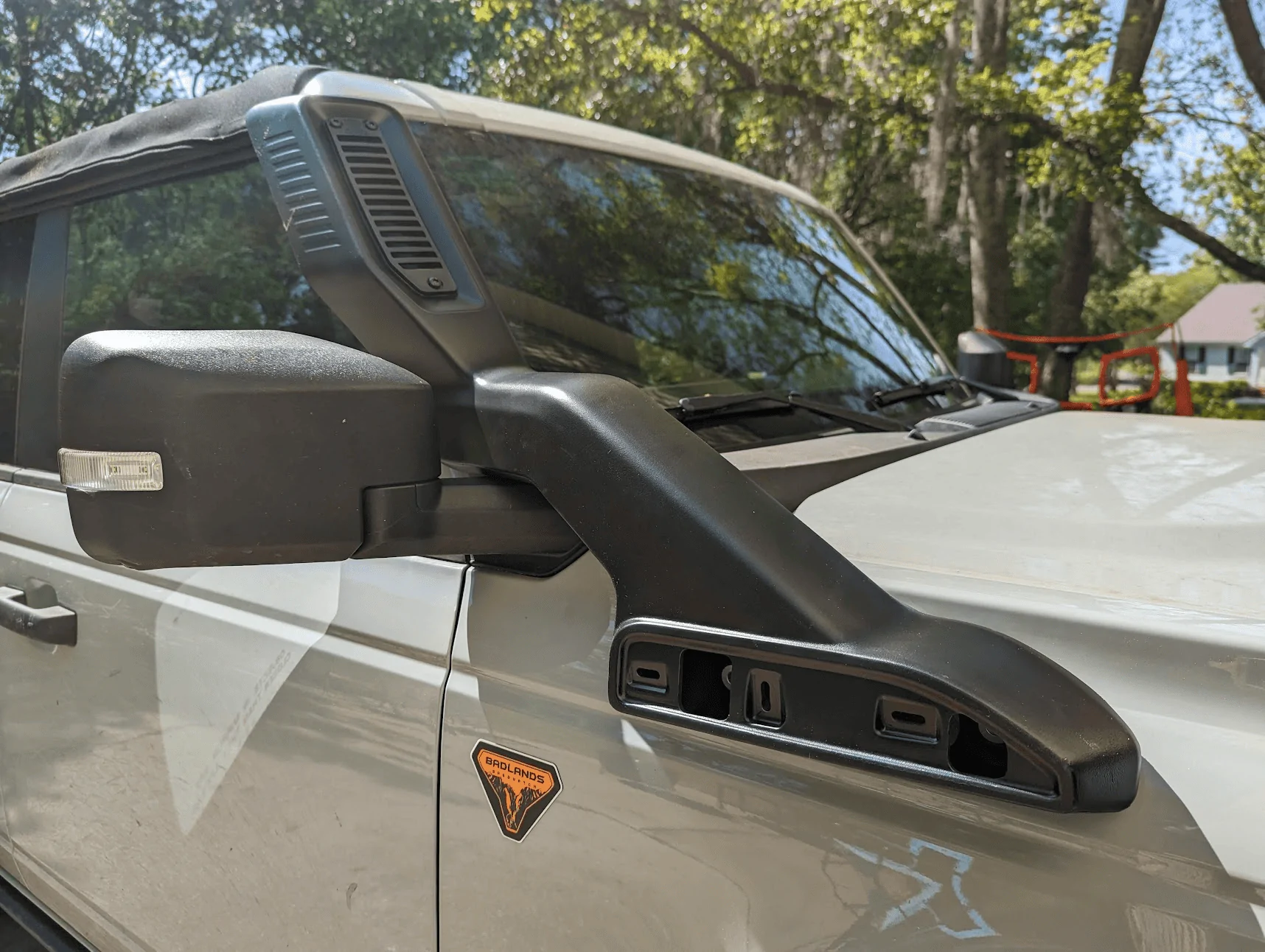 Ford Bronco Everglades Snorkel Installed on 2.7L Badlands Bronco [Update: Completed + Water Flow Test Video] 1680279004796