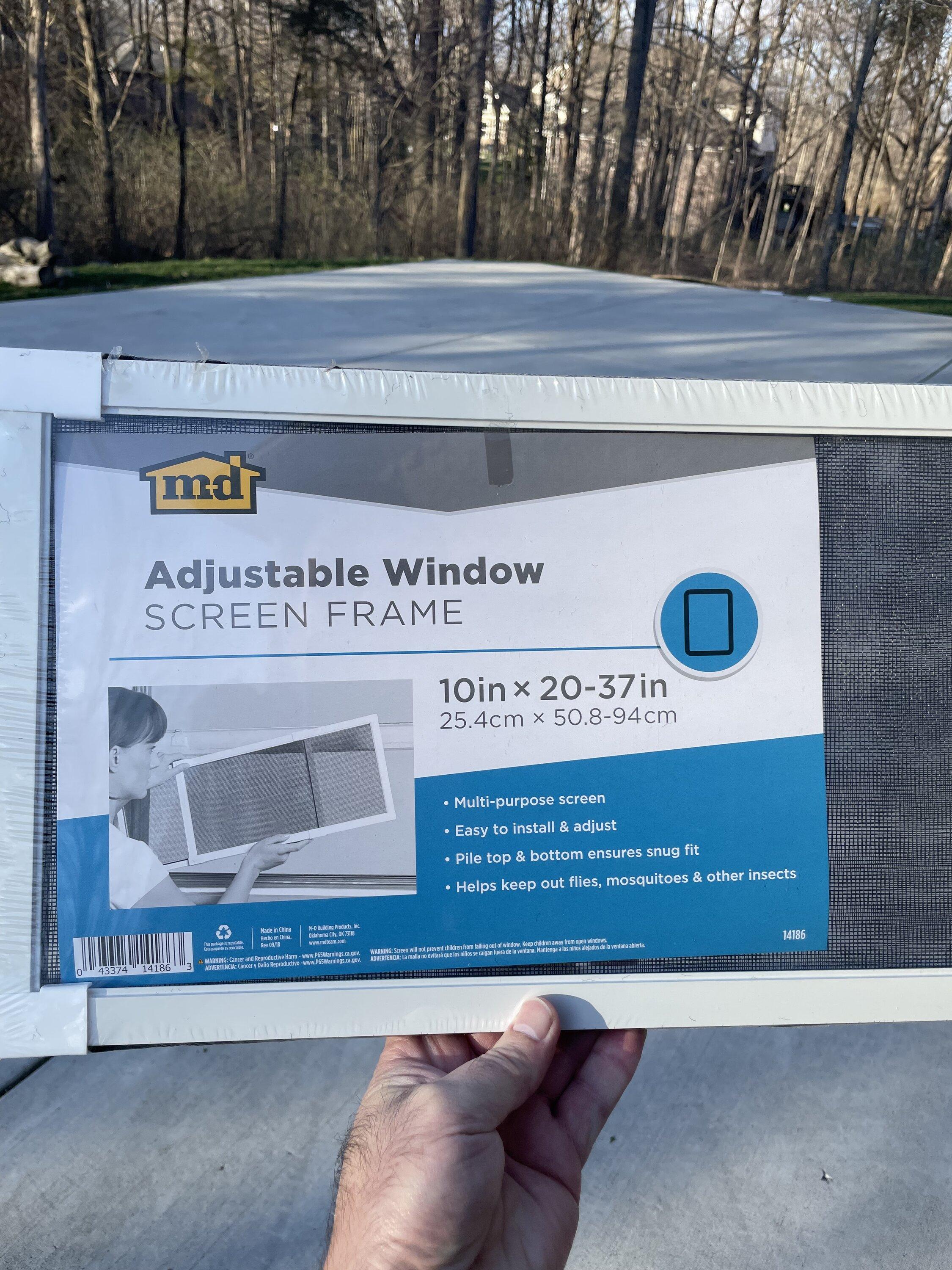 Ford Bronco Low-cost window screen / vent for camping/sleeping in Bronco adj window