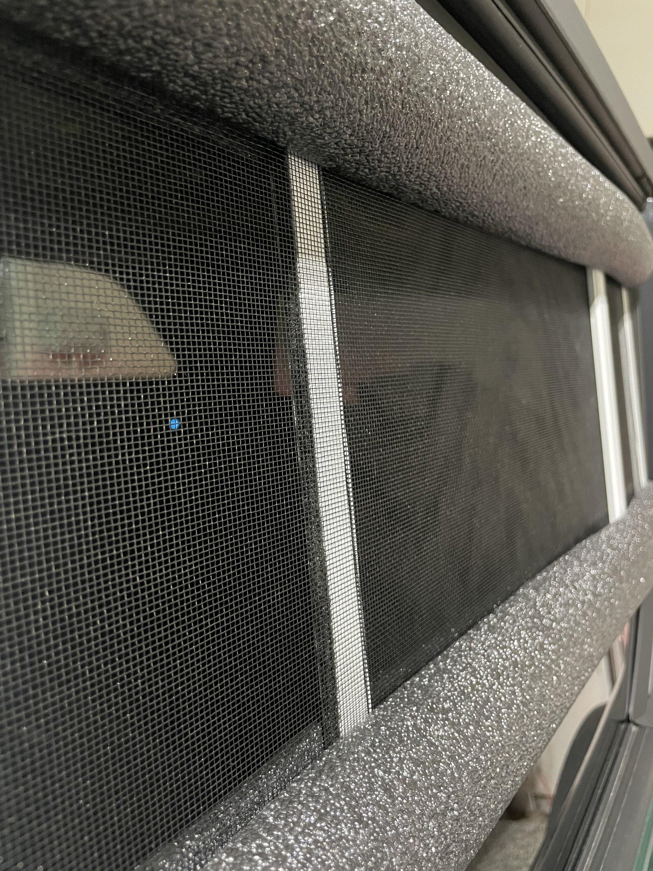 Ford Bronco Low-cost window screen / vent for camping/sleeping in Bronco screen