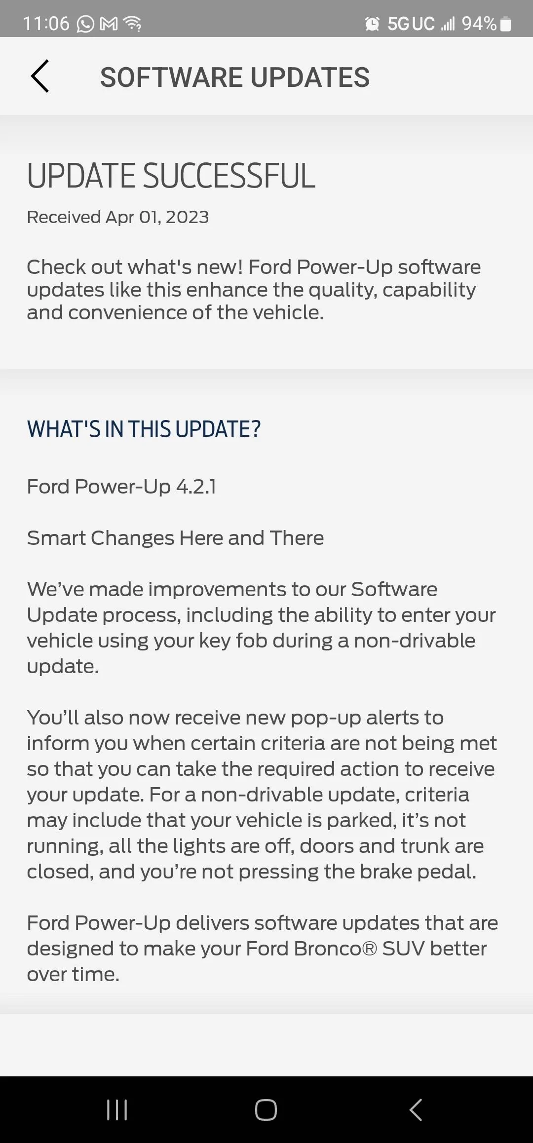 Ford Bronco No network connection error Screenshot_20230401_110643_FordPass
