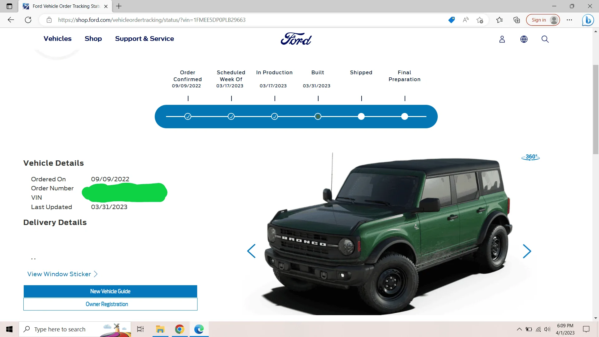 Ford Bronco 03/13/2023 Build Week Screenshot (114)