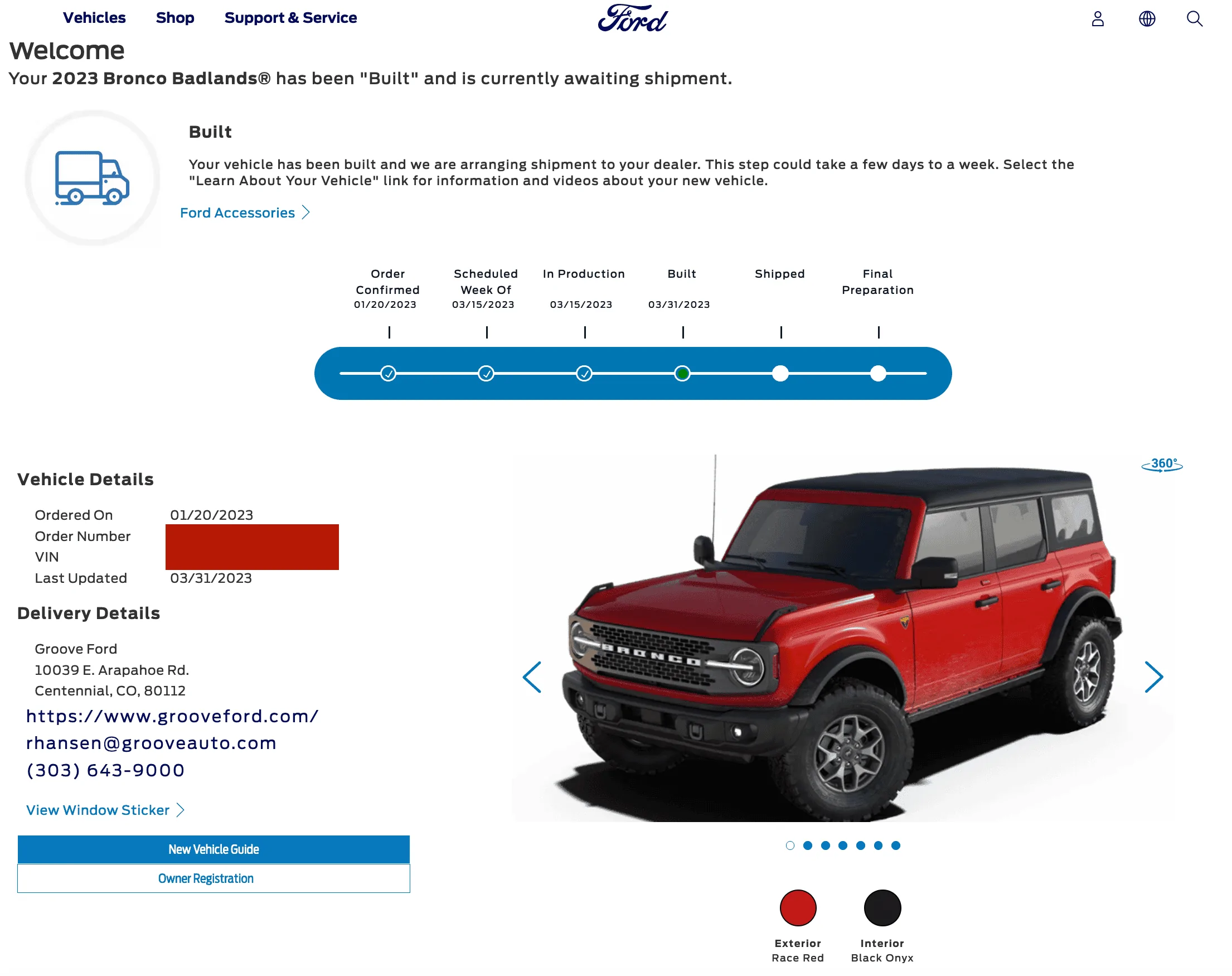 Ford Bronco 03/13/2023 Build Week Screenshot 2023-04-02 at 11.16.19 AM