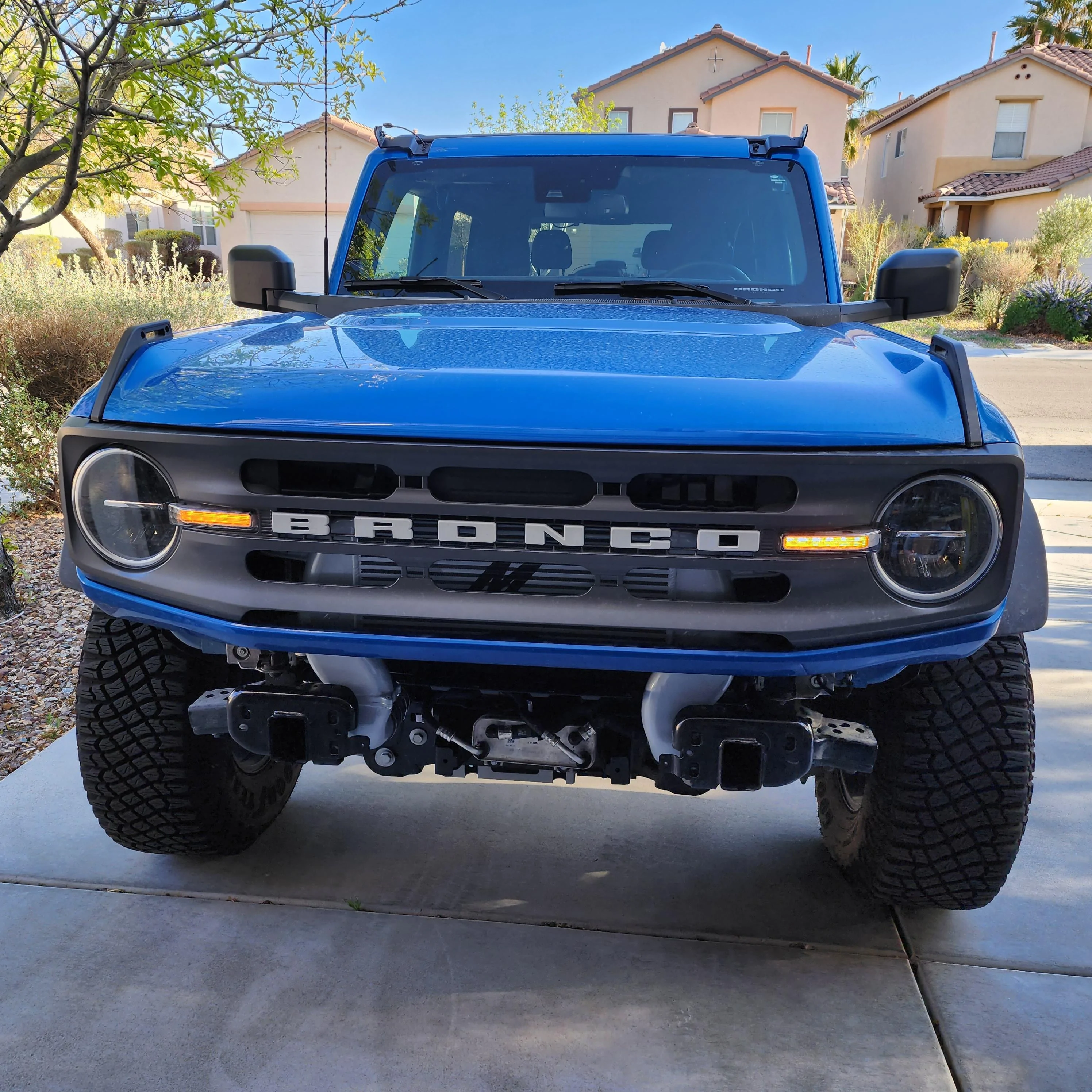 Ford Bronco Mishimoto High Mount IC Installed 20230402_172436