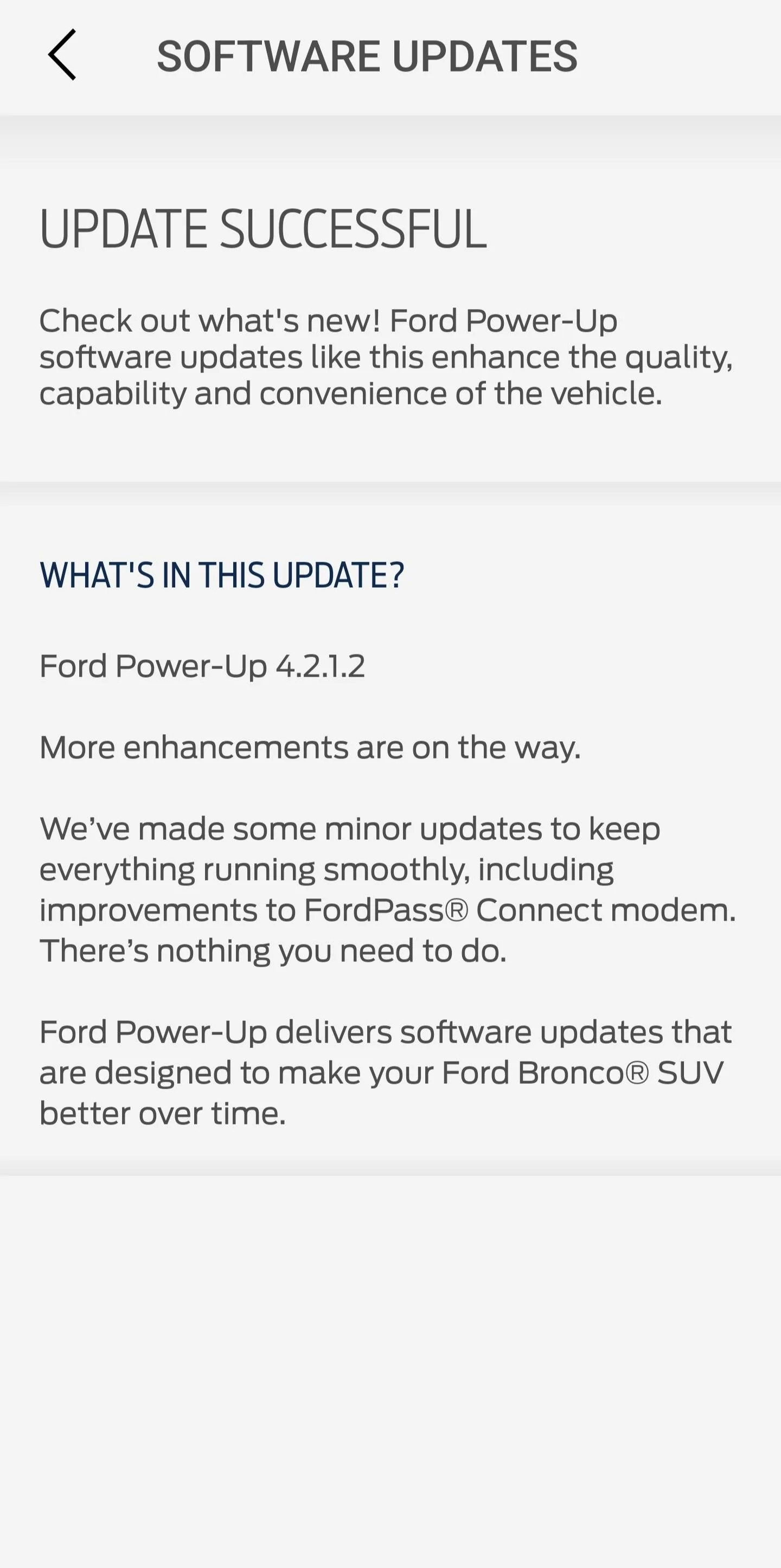 Ford Bronco Ford Power-Up 4.2.1.2 software update now available IMG_20230403_184744