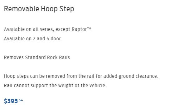 Ford Bronco Bronco Gets Removable Hoop Step Option From Factory 1680574757277